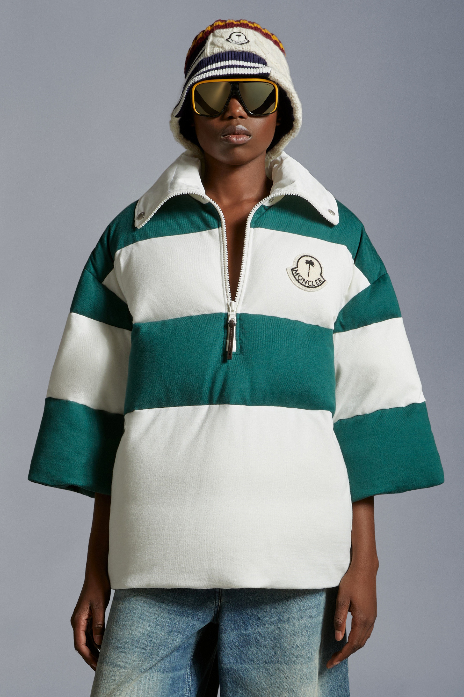 Padded Striped Polo Shirt - 4