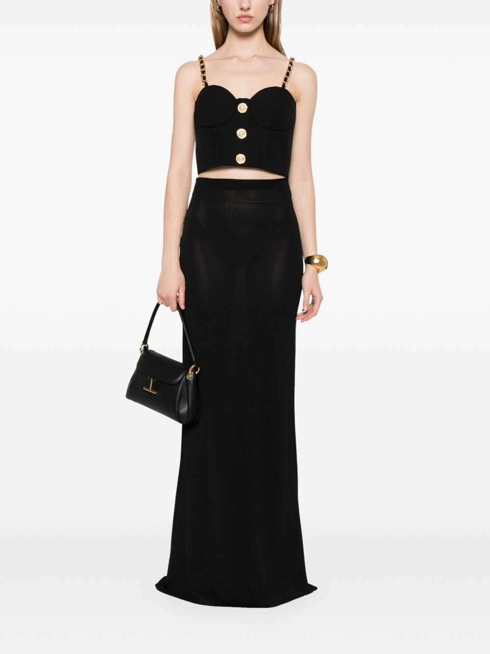 chain link-straps top - 2