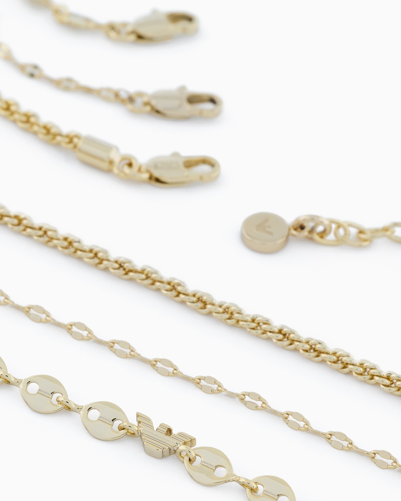 GOLD-TONE BRASS MULTI-STRAND NECKLACE - 3