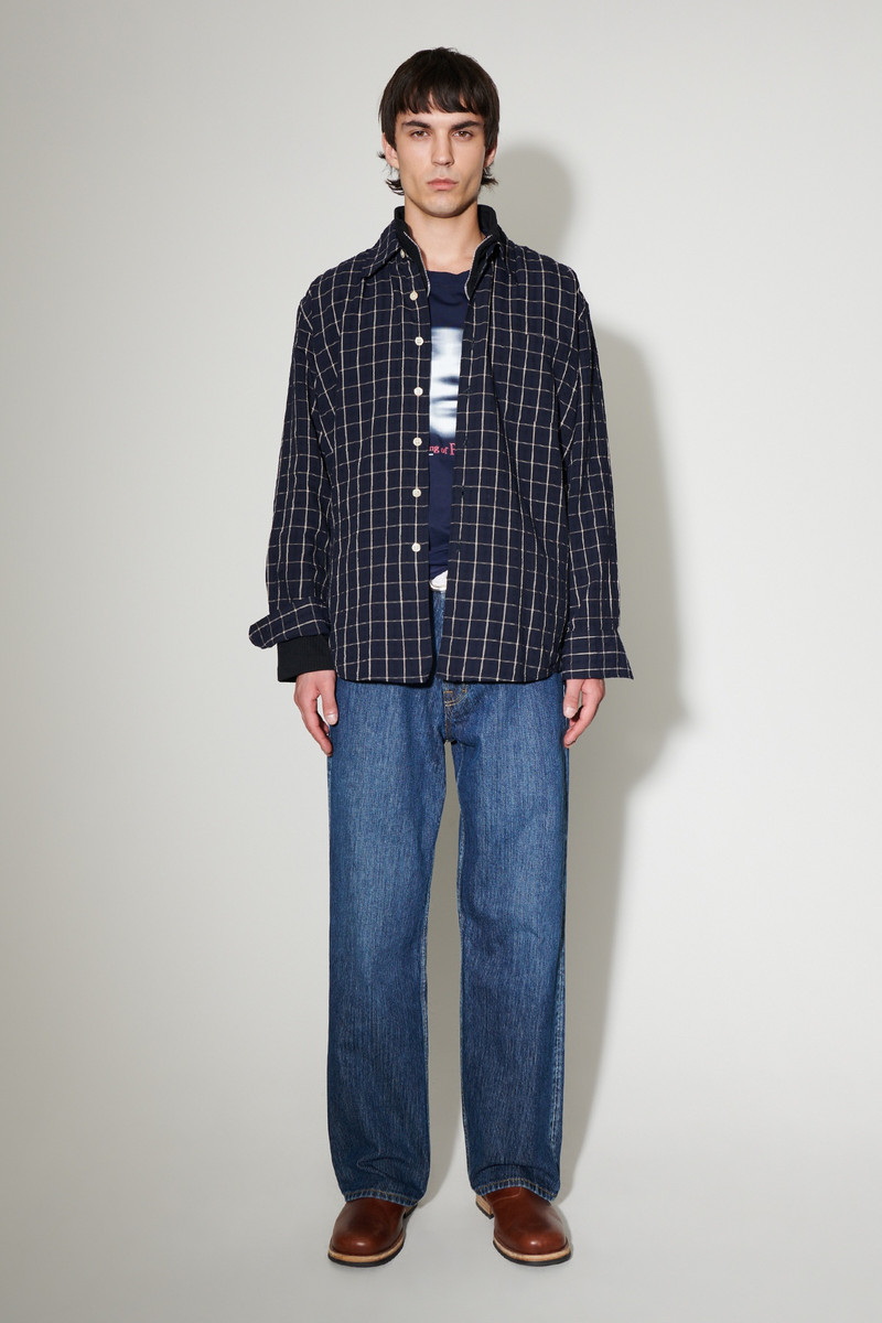 Our Legacy Above Shirt Dark Mediterranean Check outlook