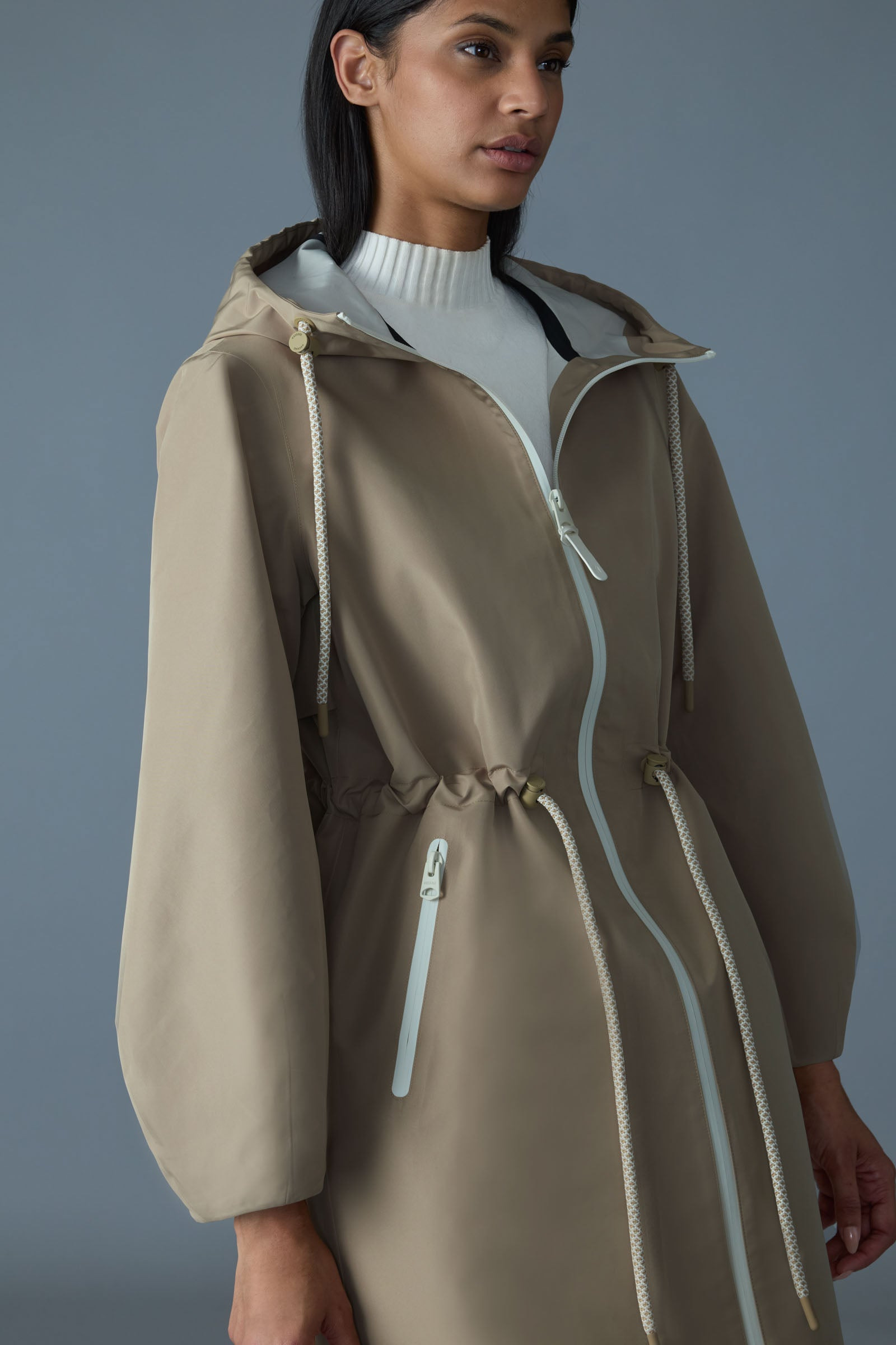 MEKELLE-Z Long Recycled Technical Rain Coat - 5