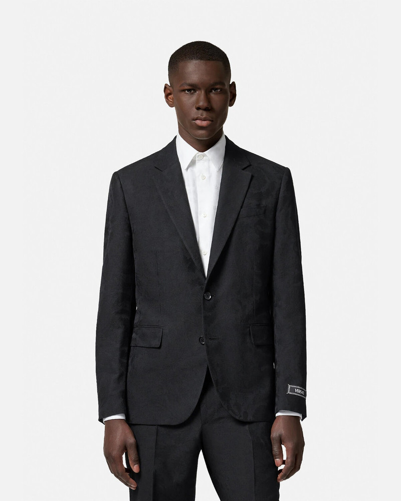 Barocco Jacquard Single-Breasted Blazer 3
