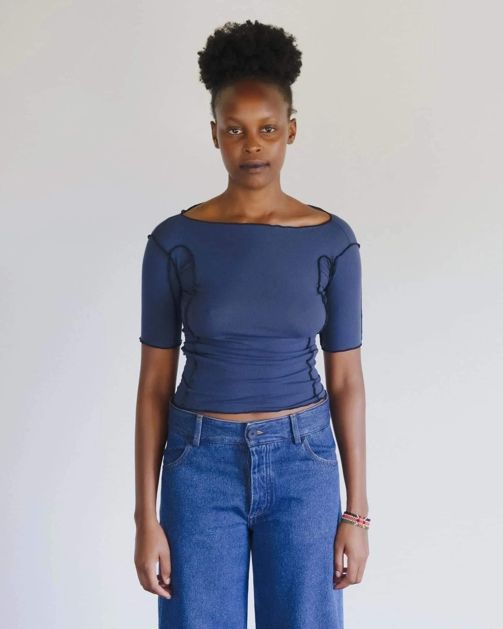 Omato 3/4 Tee Shirt
- Organic Cotton Rib - 1