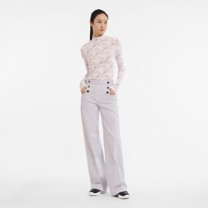 Longchamp Fall-Winter 2023 Collection Trousers Navy - OTHER outlook