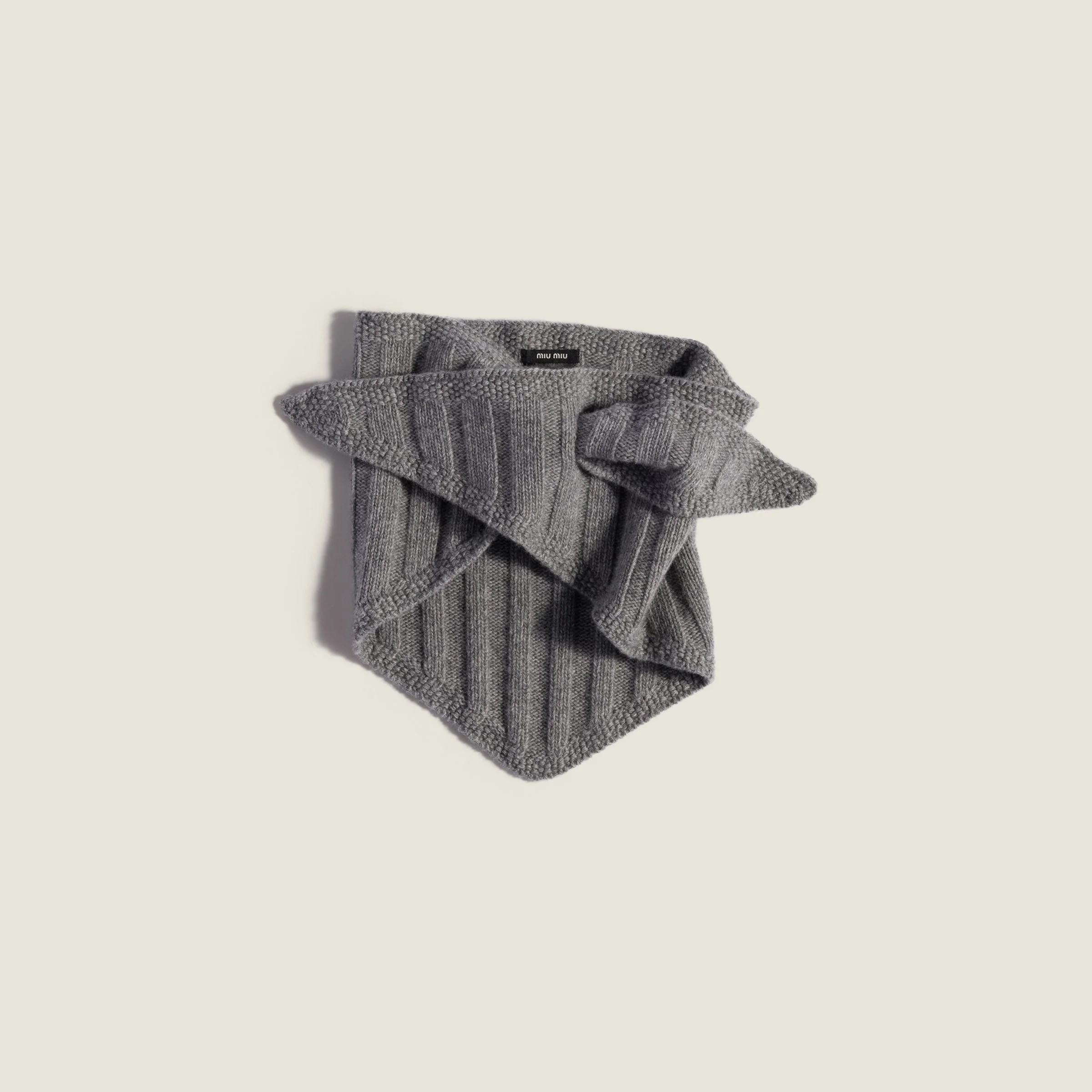 Wool and cashmere stole - 1