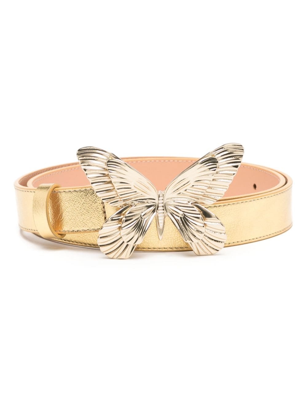 butterfly-motif leather belt - 1