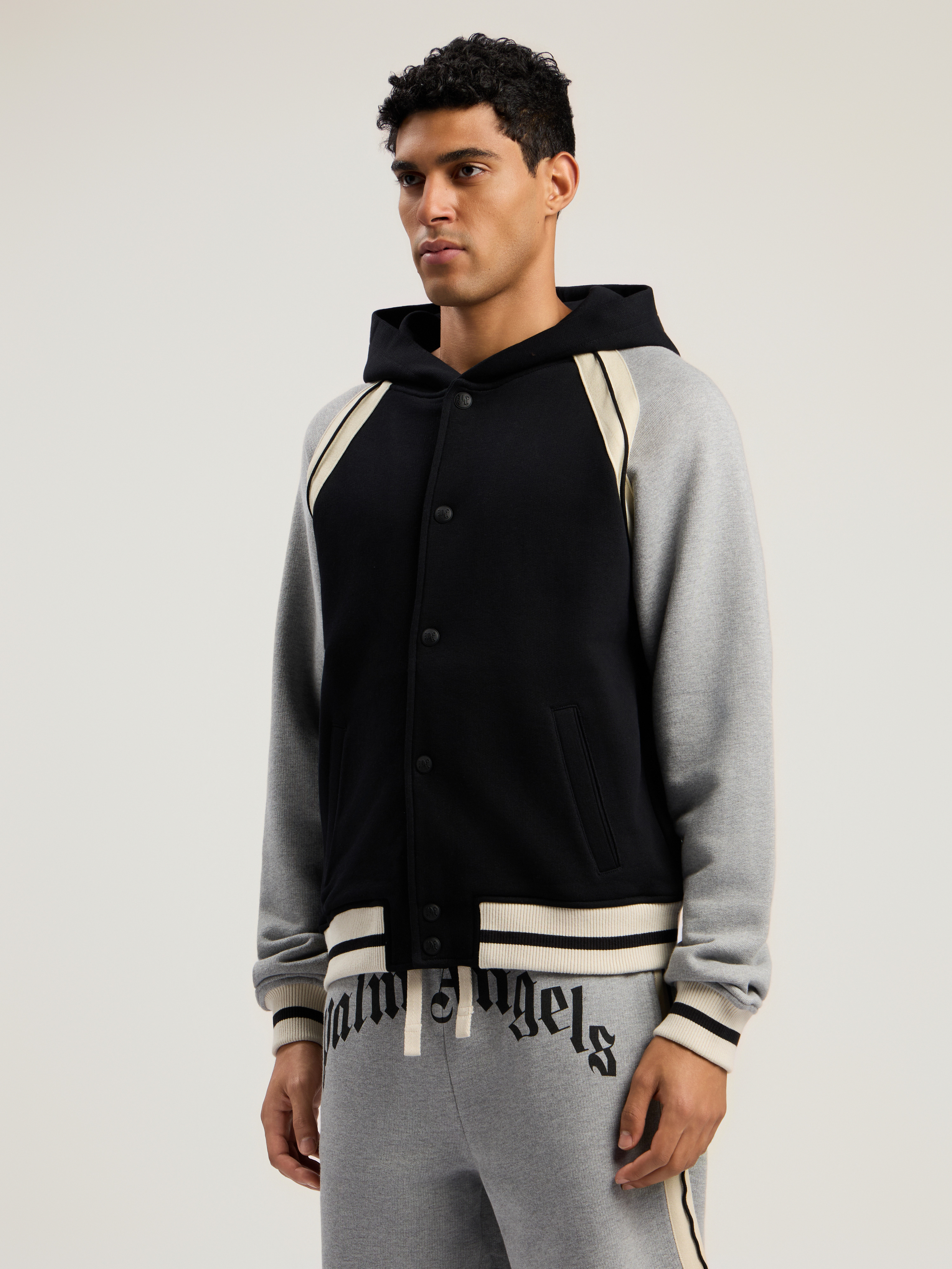 Curved Logo Track Varsity - 4