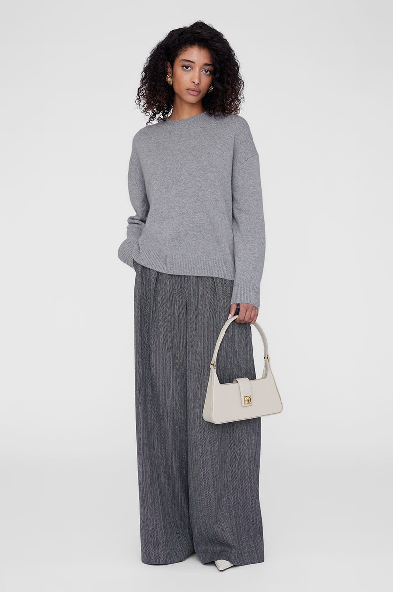 ANINE BING Lou Shoulder Bag - High-Shine Bone outlook