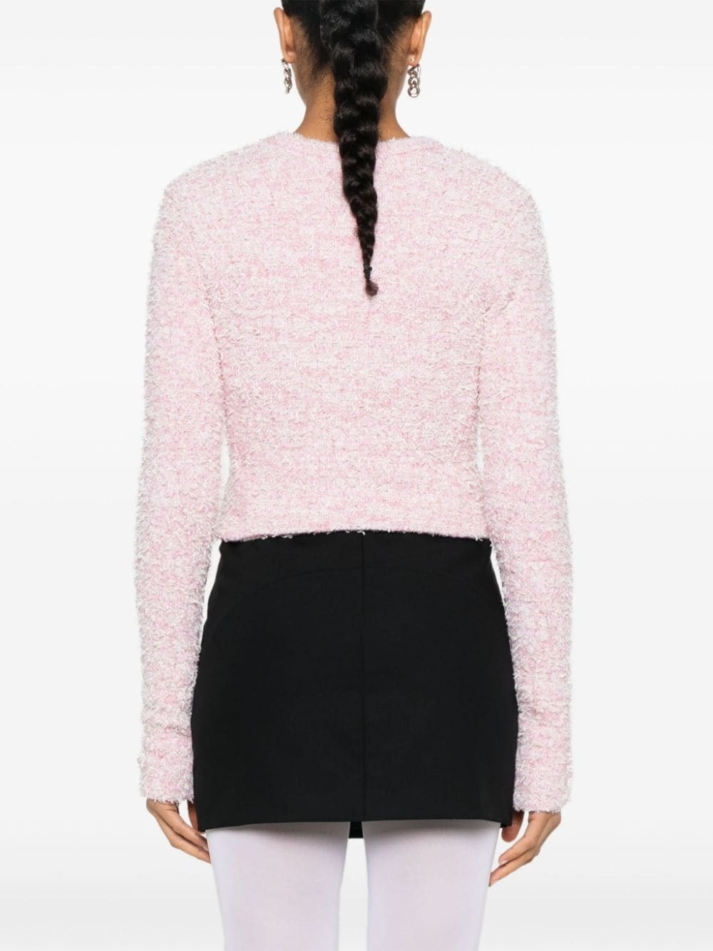 Bouclé cropped jacket - 5
