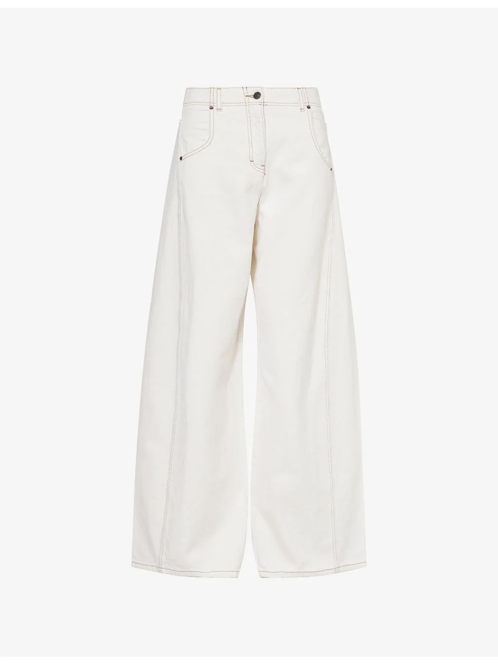 Relaxed-Fit Wide-Leg Denim Jeans - 1