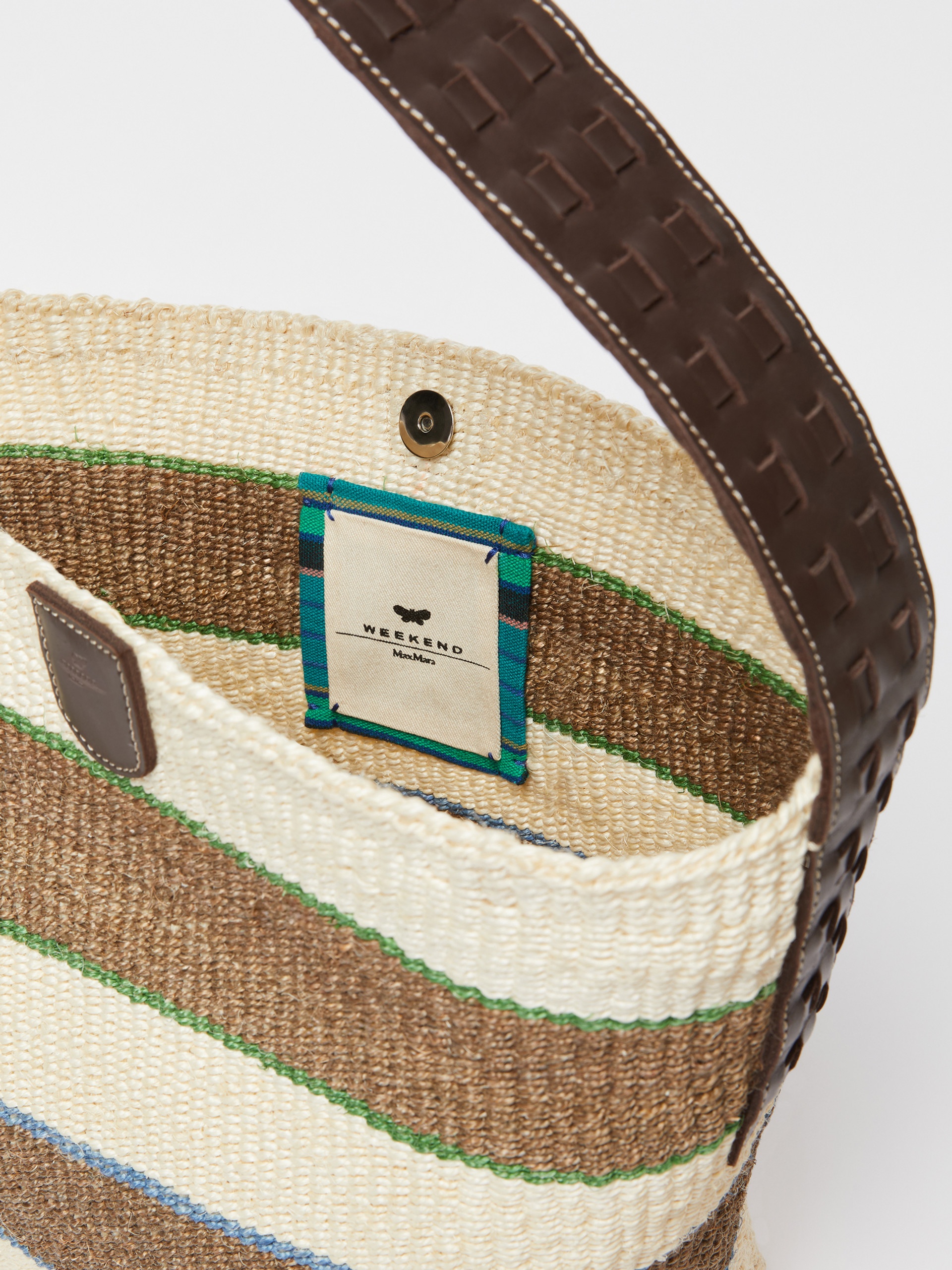 AMPEX Natural rope and leather bag - 5
