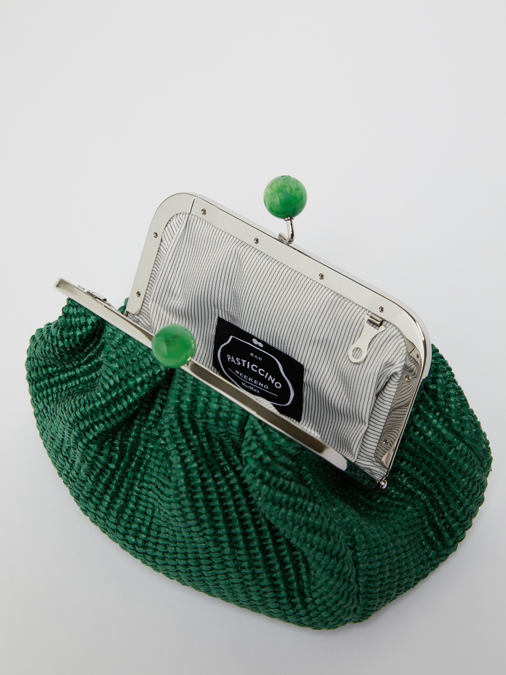 PALMAS Small raffia-effect Pasticcino Bag - 6