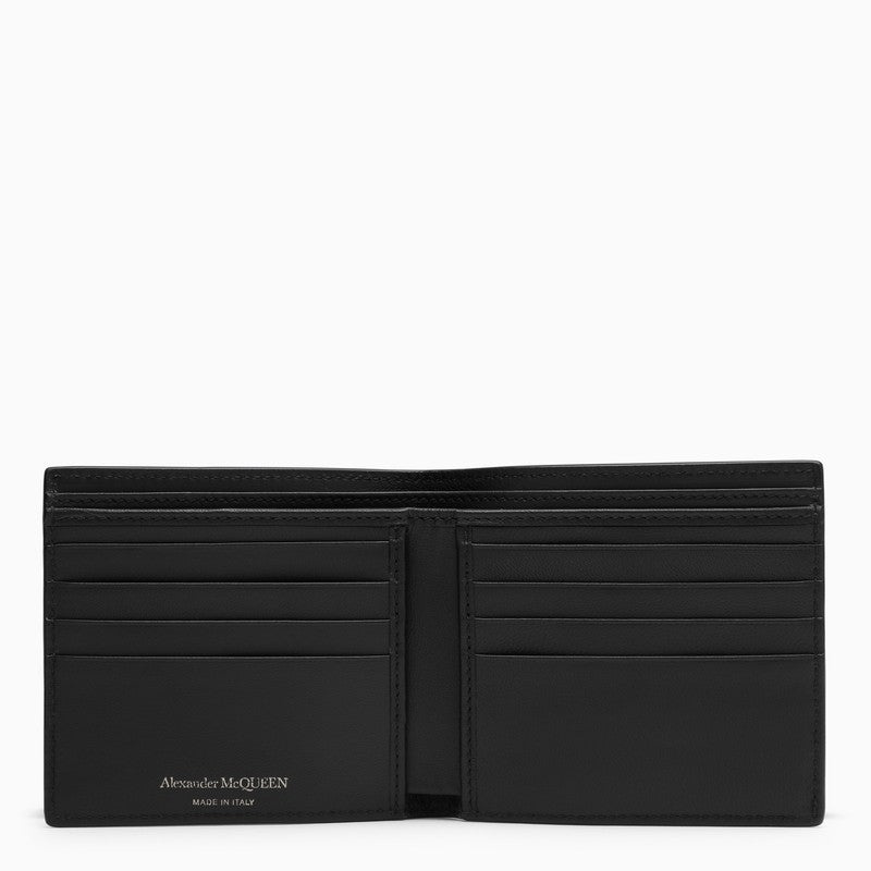 Alexander Mcqueen Black/White Leather Wallet With Logo Men - 2