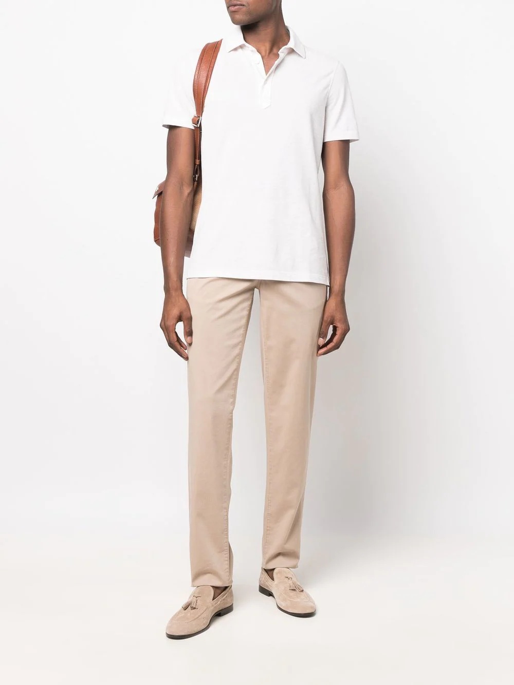 slim-cut chino trousers - 2