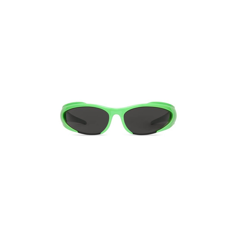 Reverse Xpander Rectangle Sunglasses in Fluo Green - 1