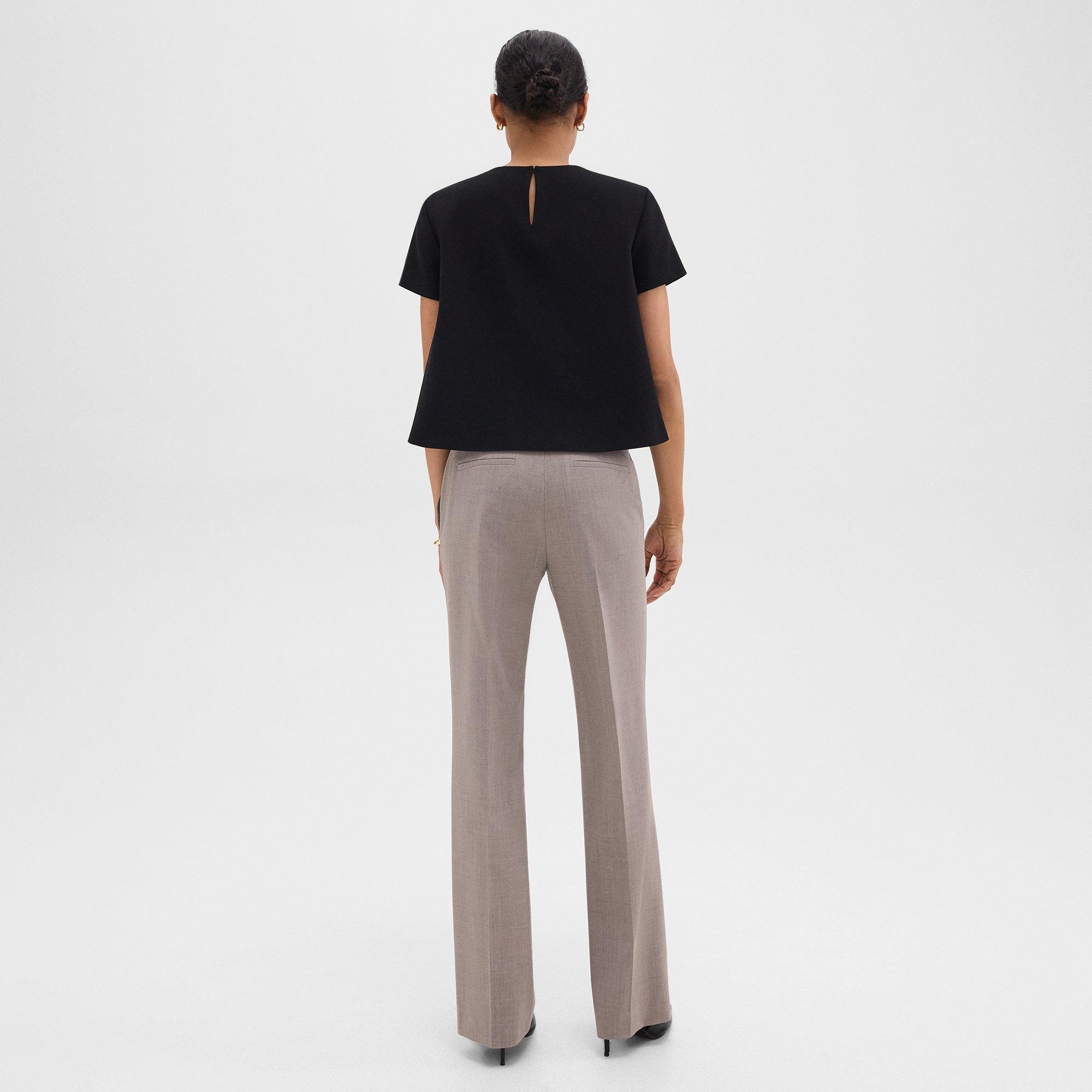 Flared Pant in Good Wool - 4
