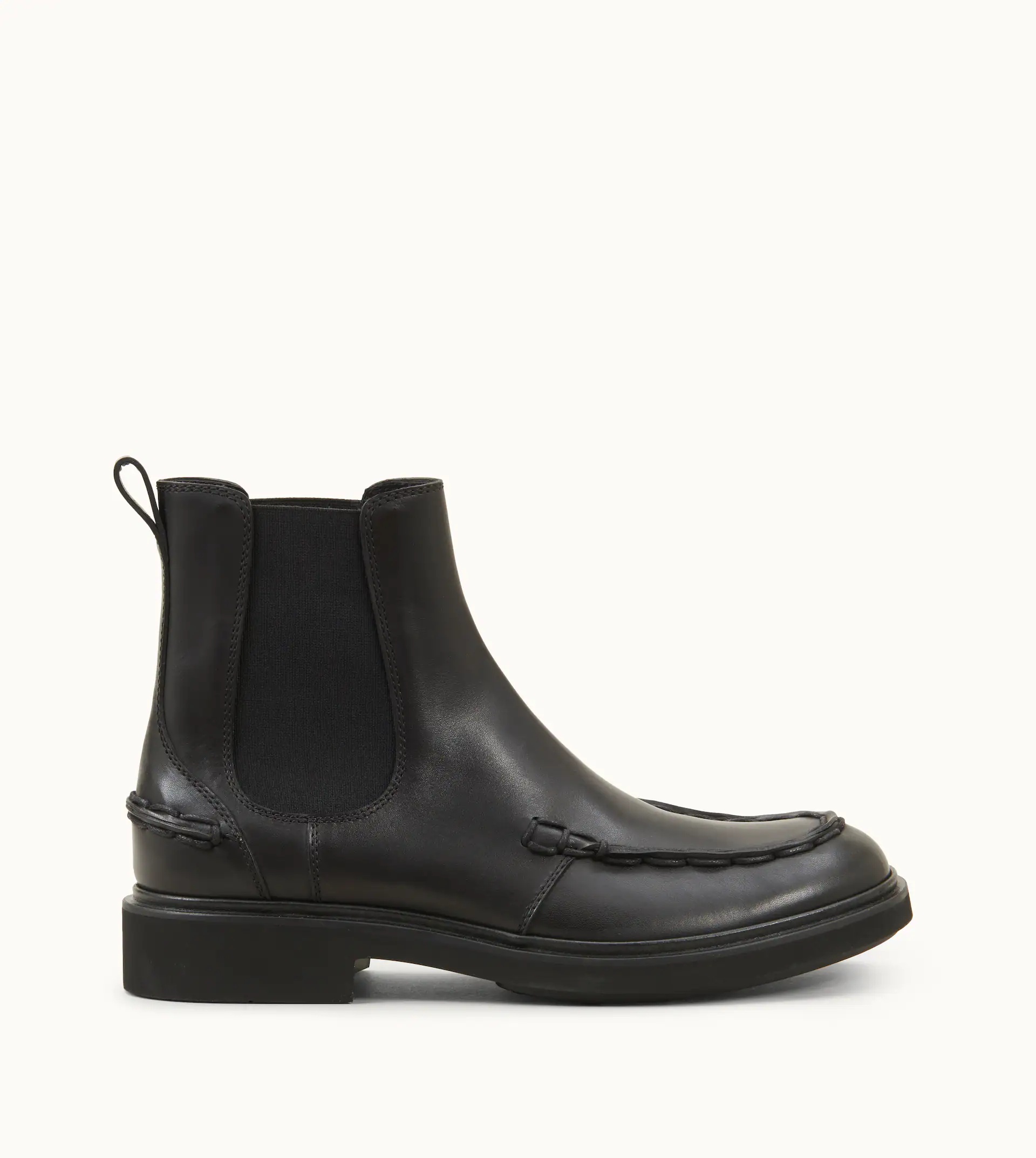 CLINT ANKLE BOOTS IN LEATHER - BLACK - 1