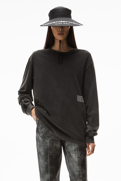 Alexander Wang LONG-SLEEVE TEE IN ACID WASH JERSEY outlook