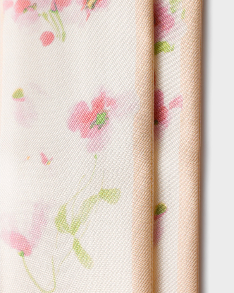 Prada Printed silk twill skinny scarf outlook