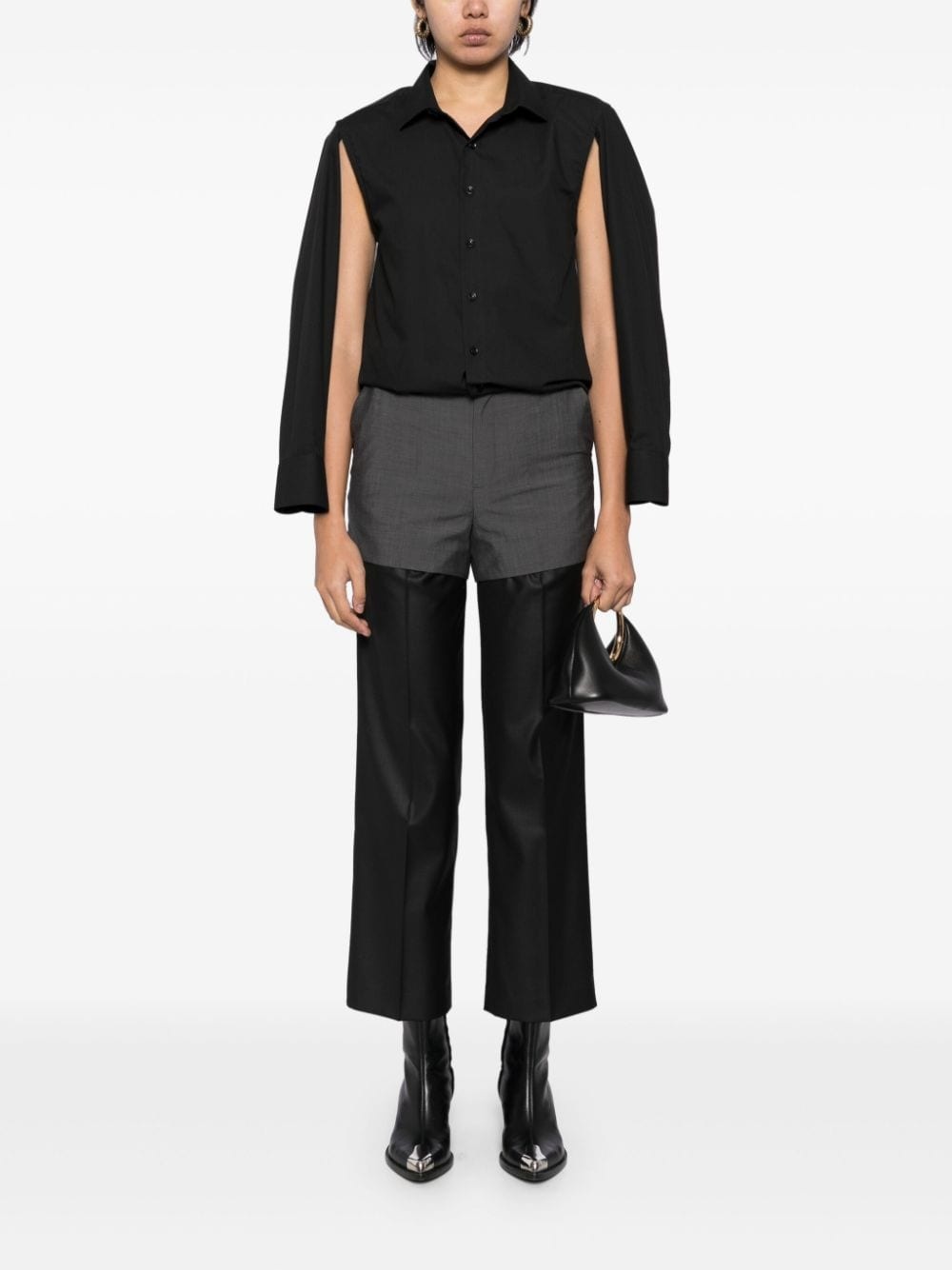double-waistband trousers - 2