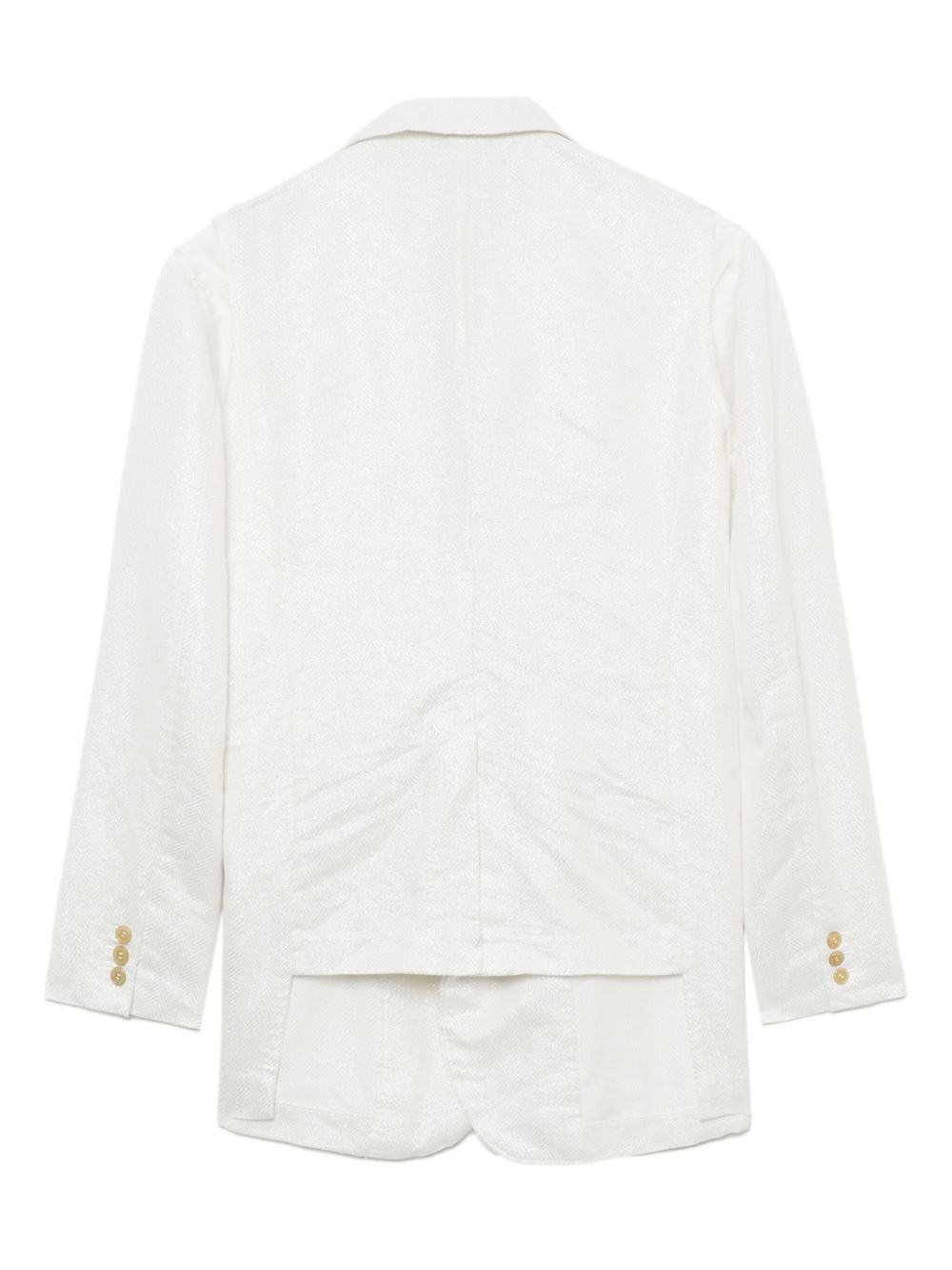 asymmetric single-breasted blazer - 6