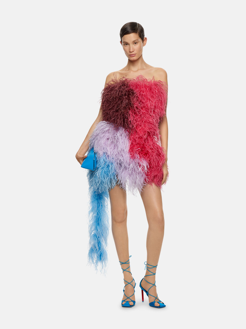 THE ATTICO ''KERI'' MULTICOLOR MINI DRESS outlook