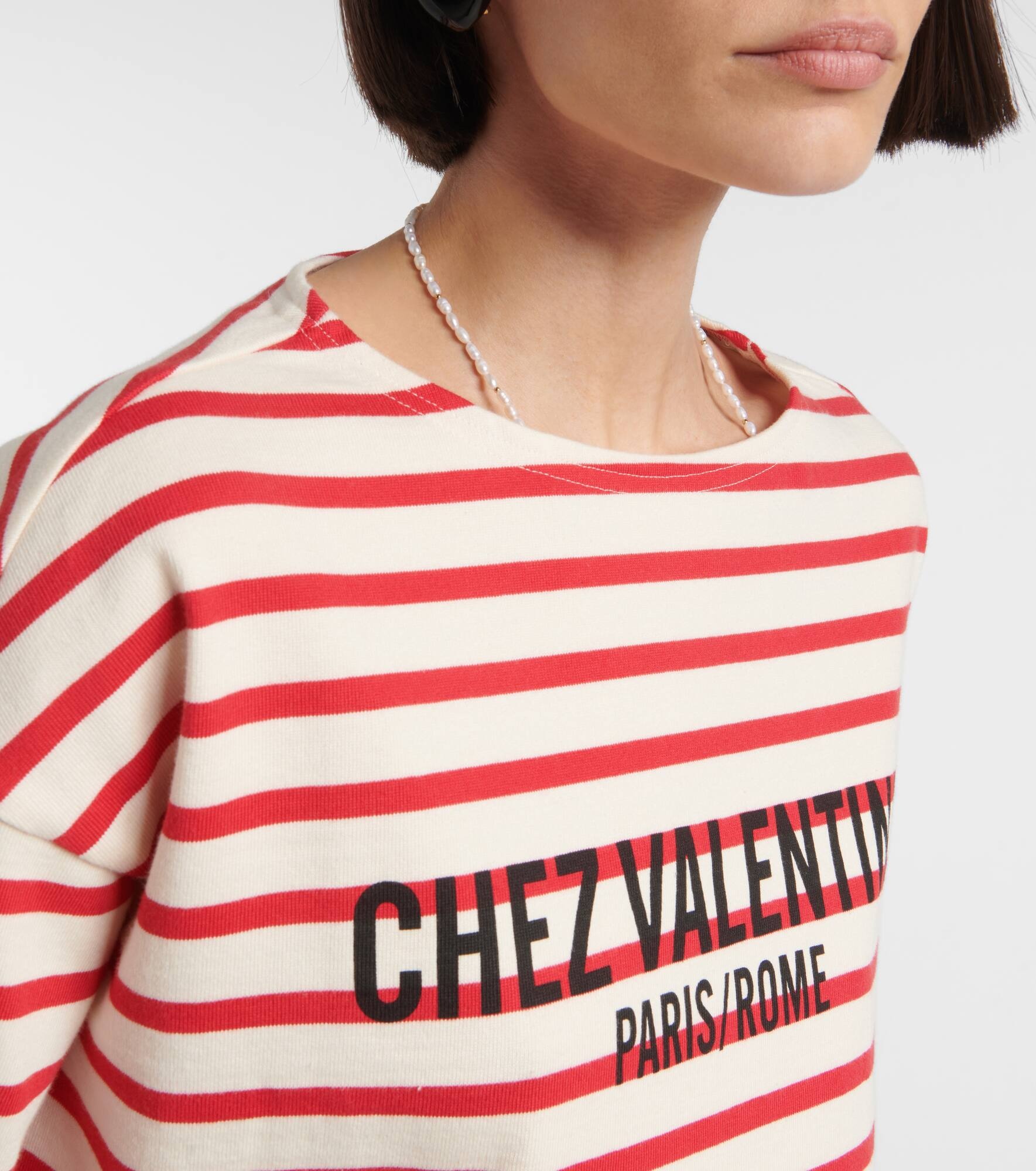 Chez Valentino cotton jersey T-shirt - 5