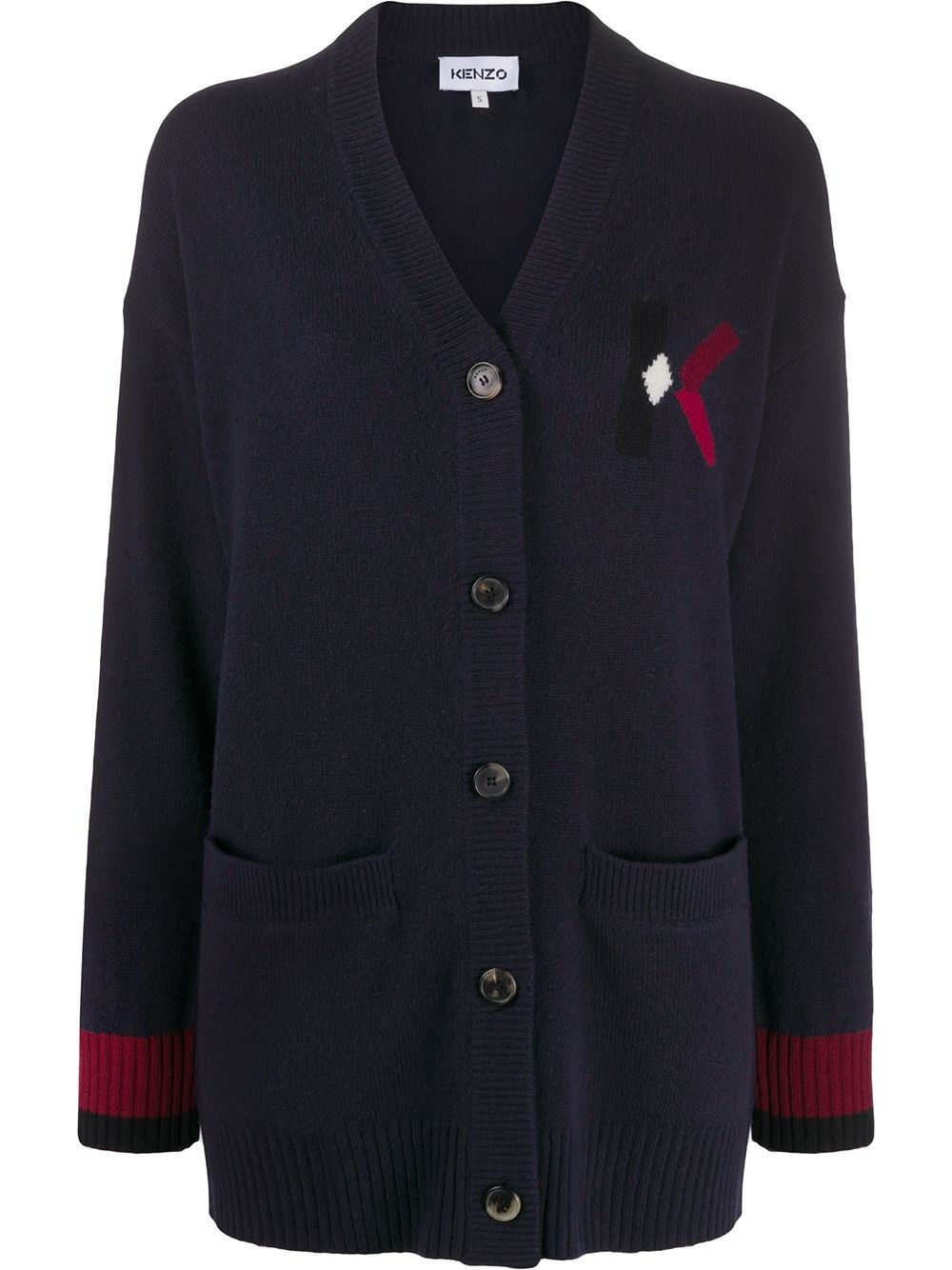 K logo cardigan - 1