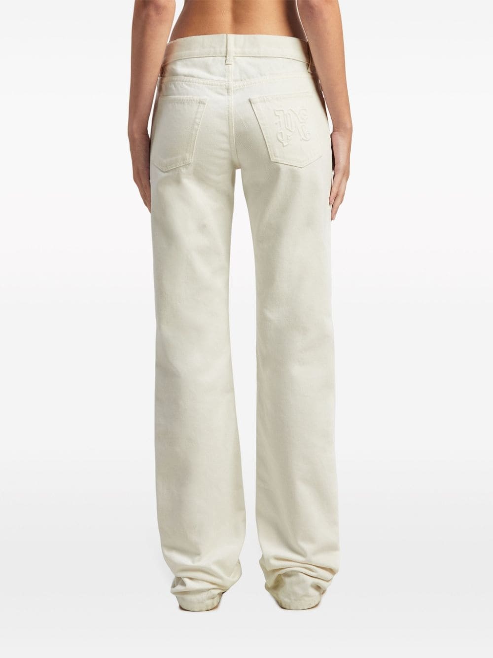 monogram straight-leg jeans - 5