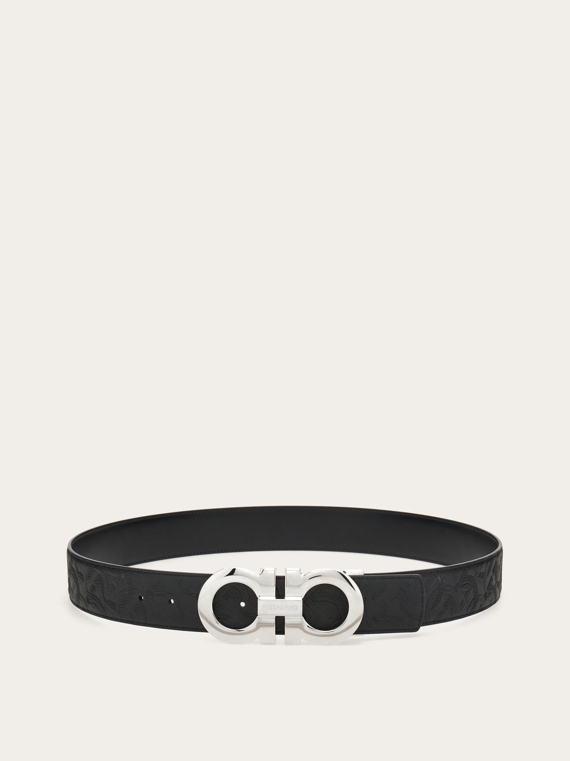 Reversible and adjustable Gancini belt - 3
