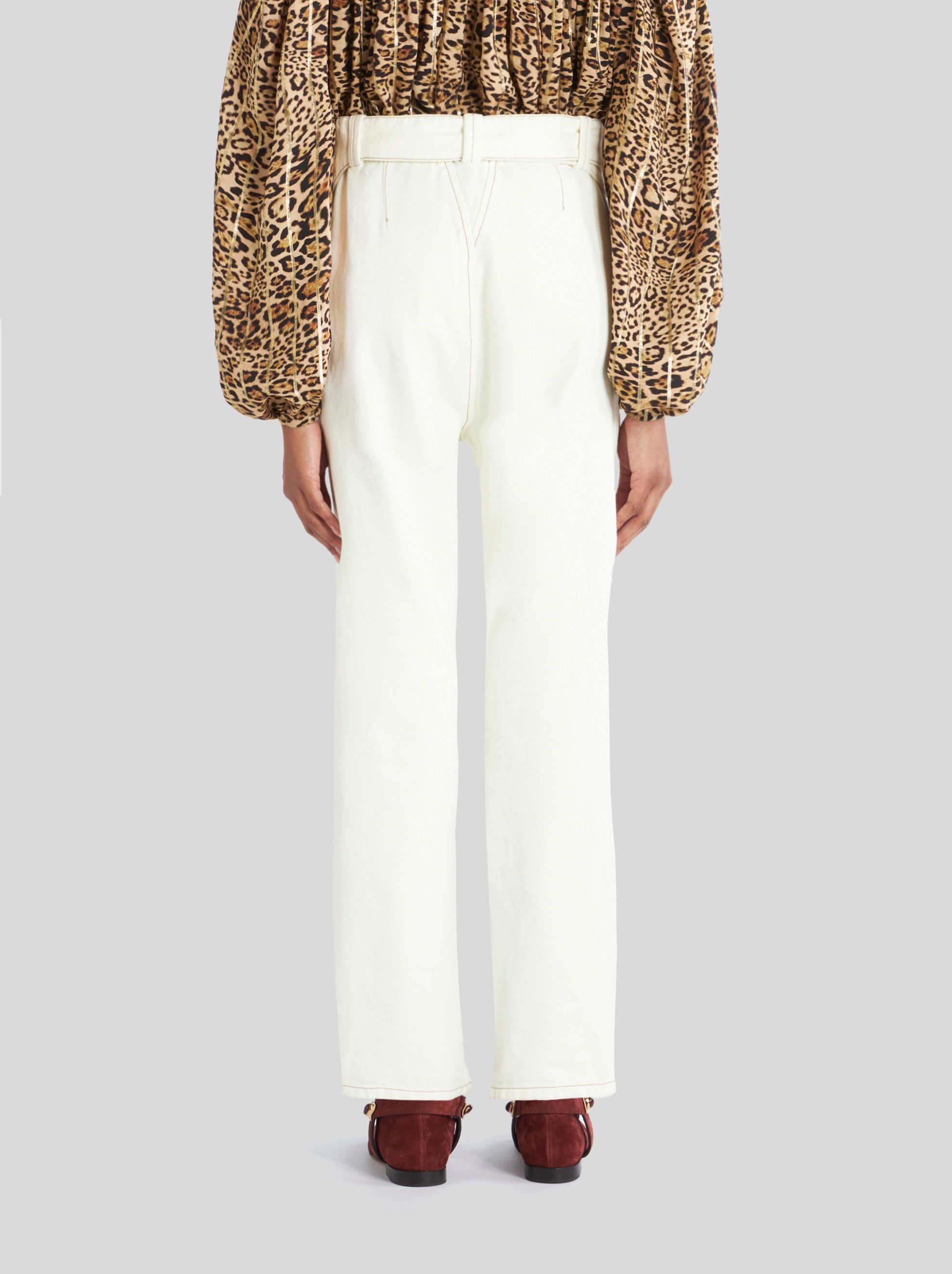TROUSERS WITH BELT - 4