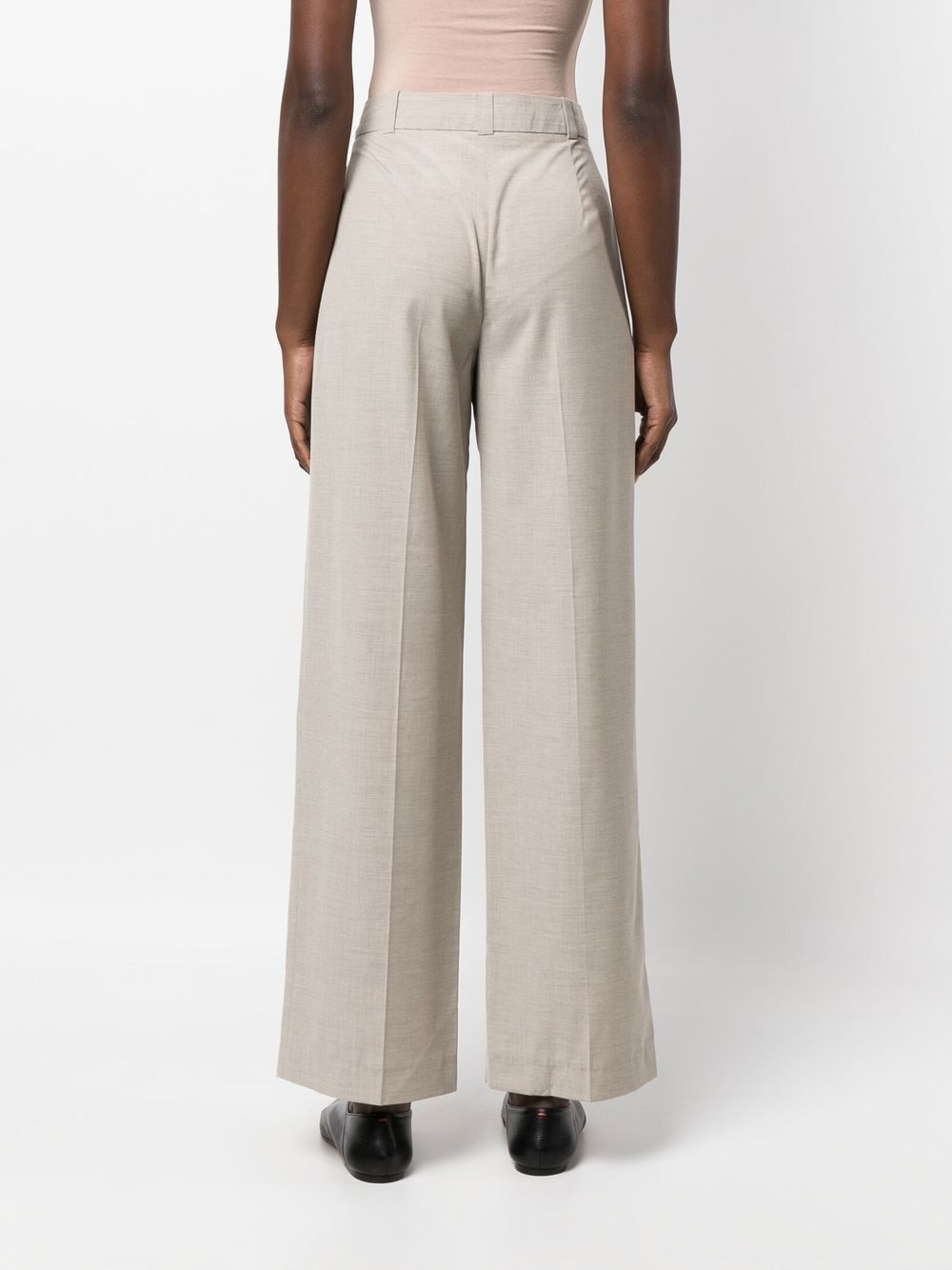 high-waisted pleated trousers - 4