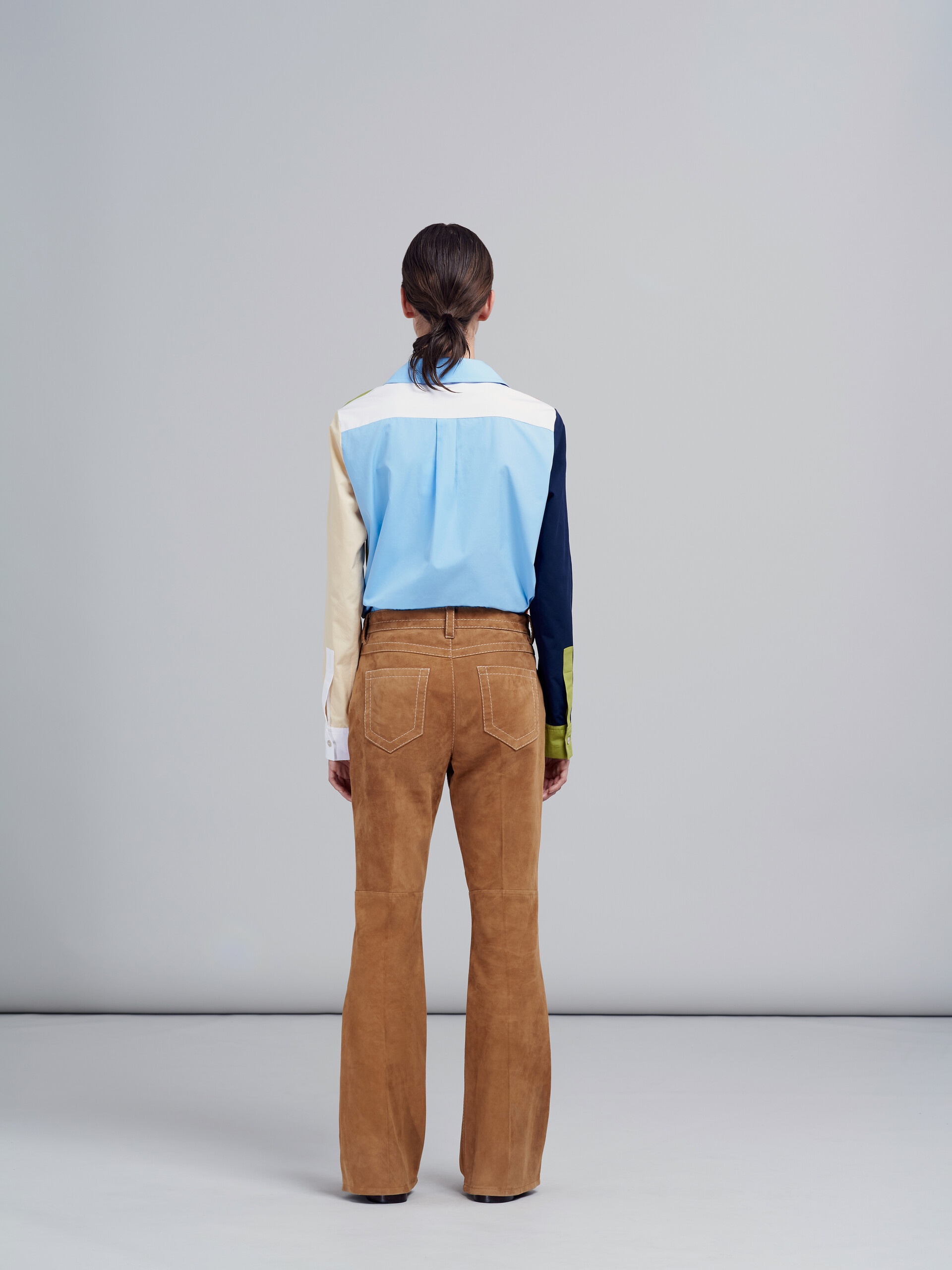 SUEDE NATURAL NAPPA TROUSERS - 3