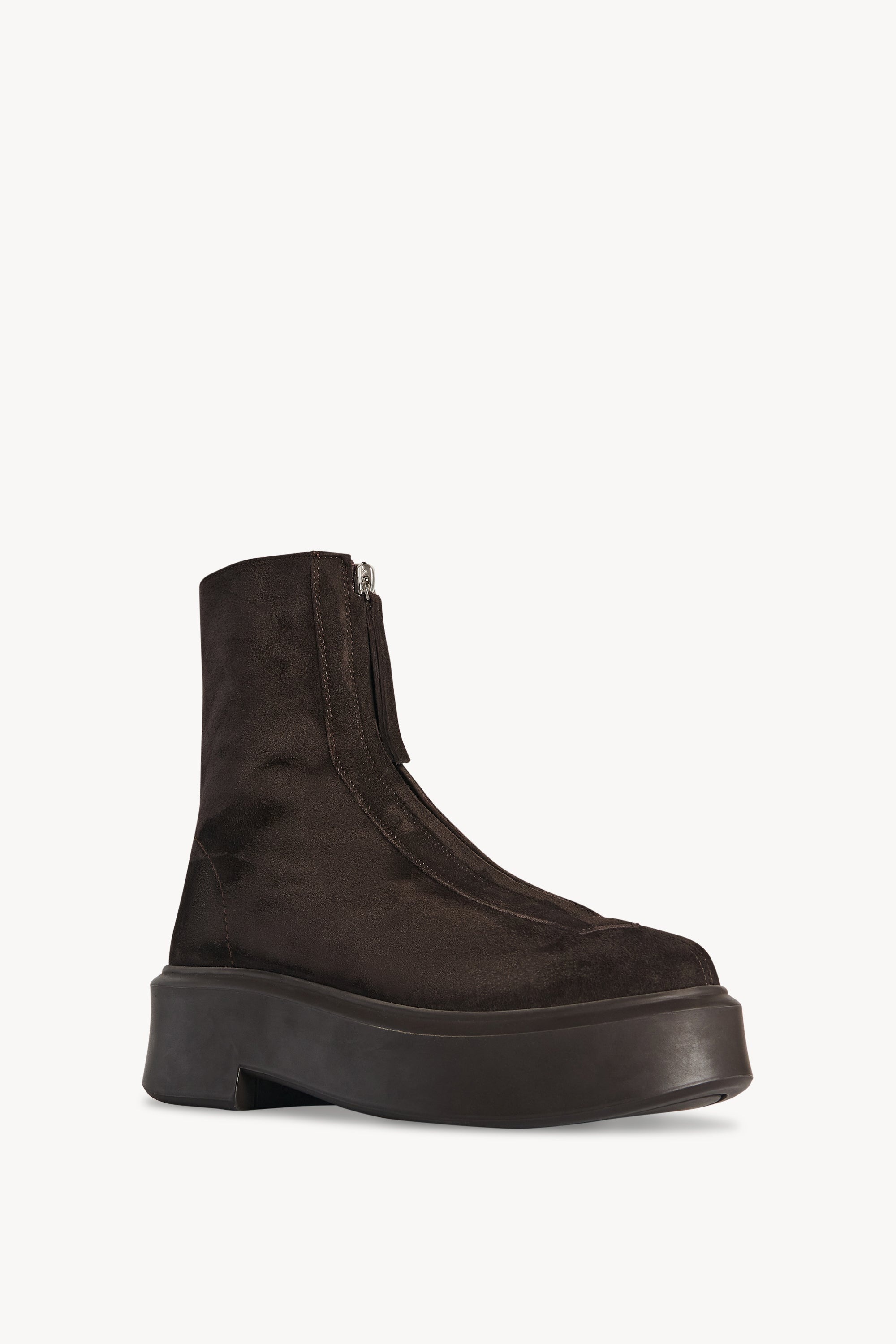 Zipped Boot I in Suede - 2
