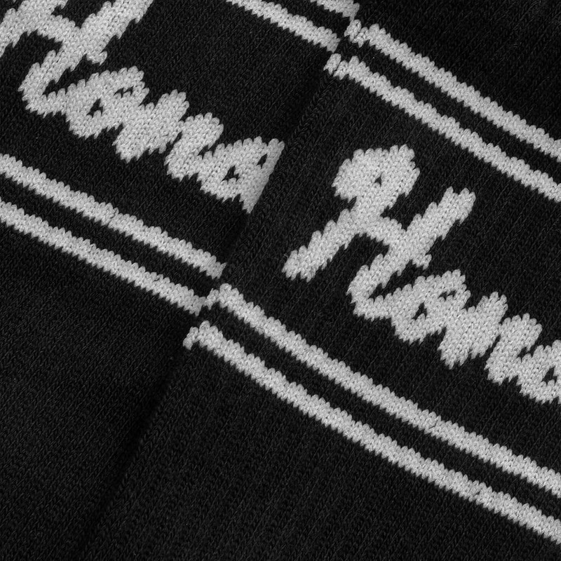 HONOR THE GIFT DRIVE IN STRIPED RIBBED SOCK - BLACK outlook