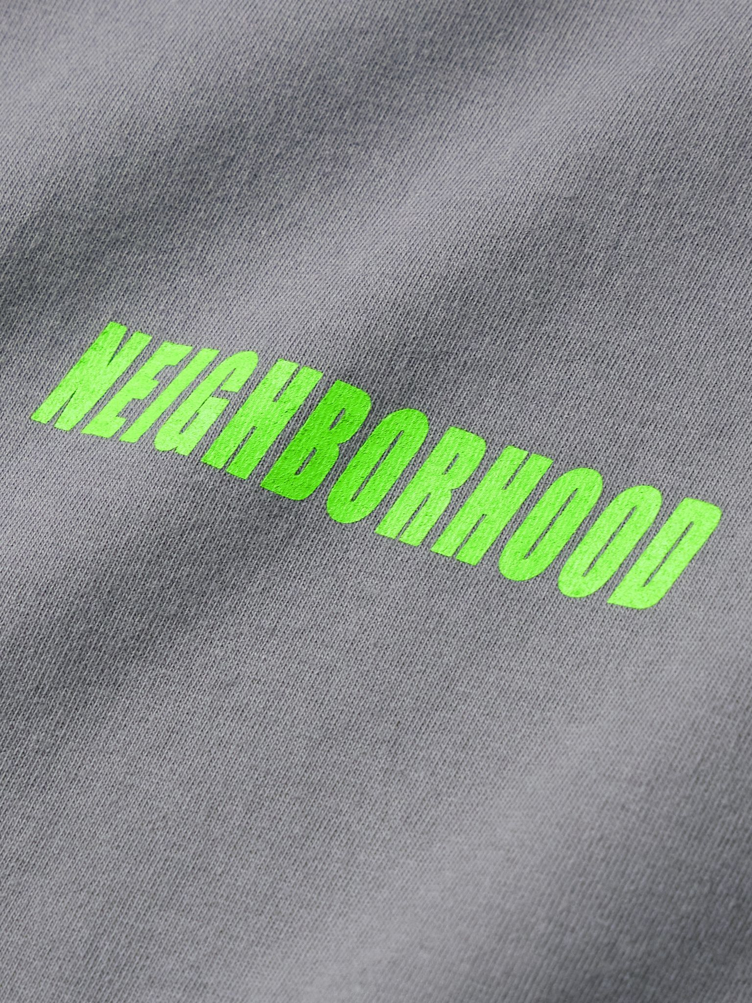 Logo-Print Cotton-Jersey T-Shirt Gray - 4