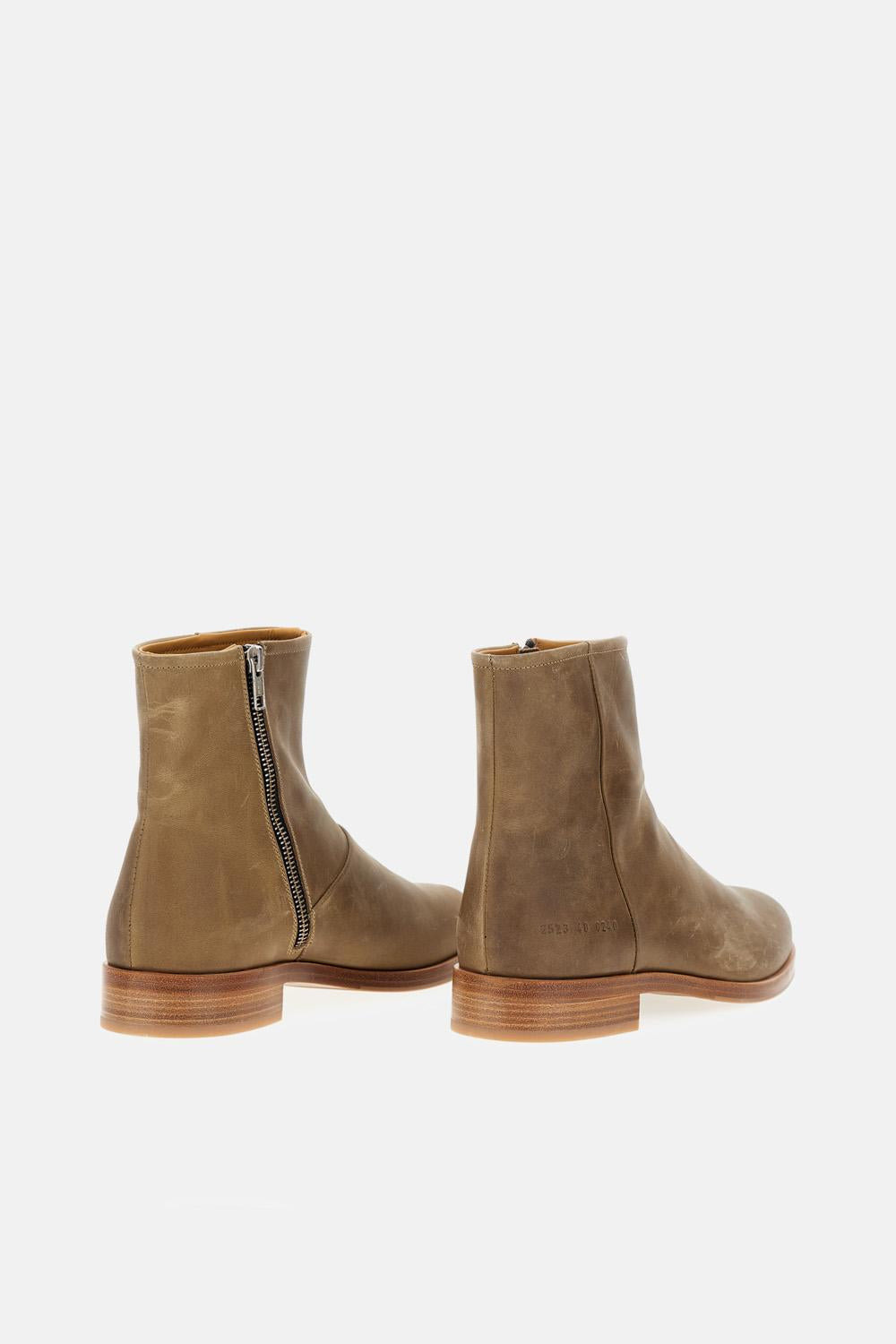 ZIPPER BOOT IN WAXED SUEDE - 3