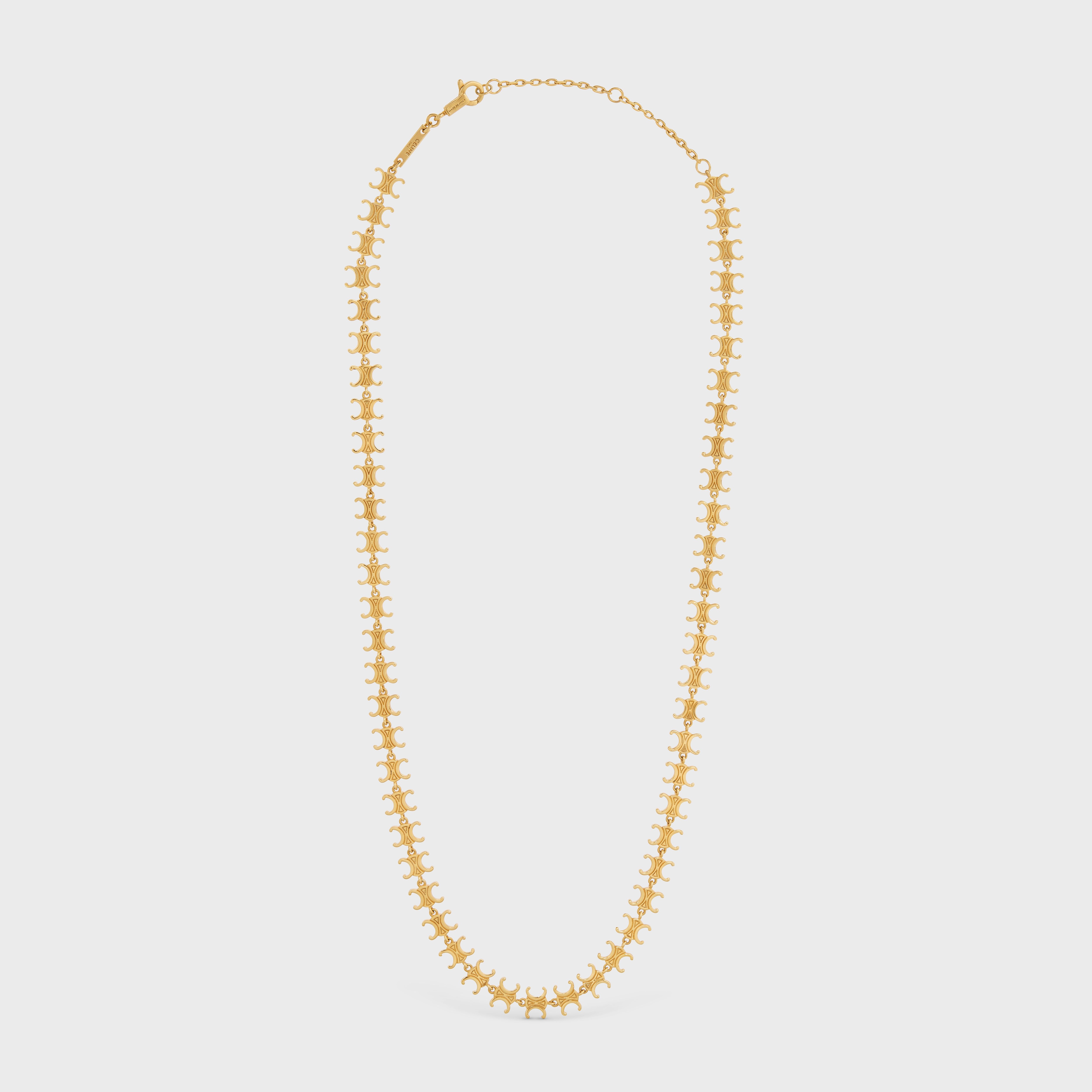 Triomphe Multi Necklace in Brass with Gold Finish - 1