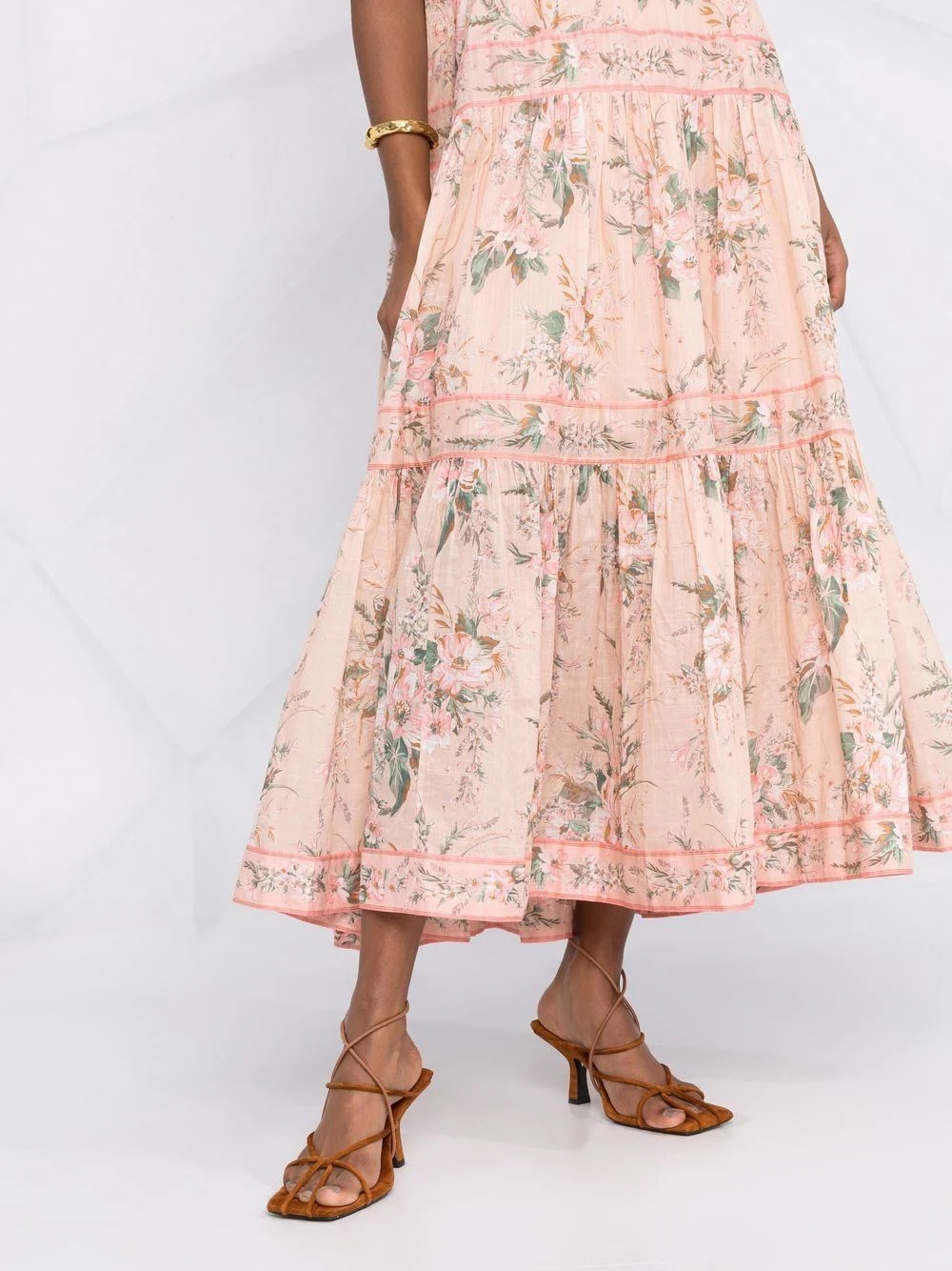 Moonshine floral print pleated dress - 5