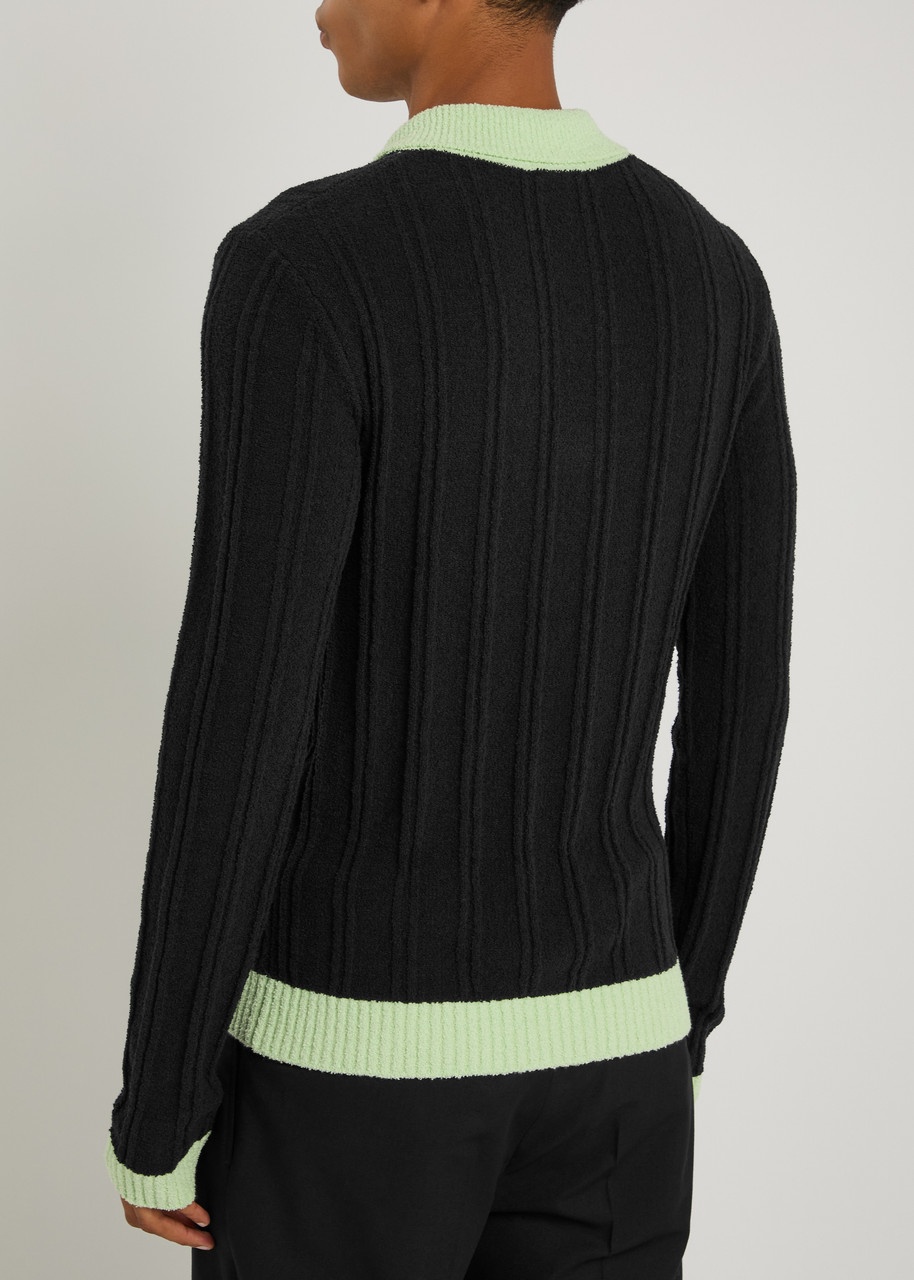 Casablanca Boucle Logo Terry Polo Shirt - 3