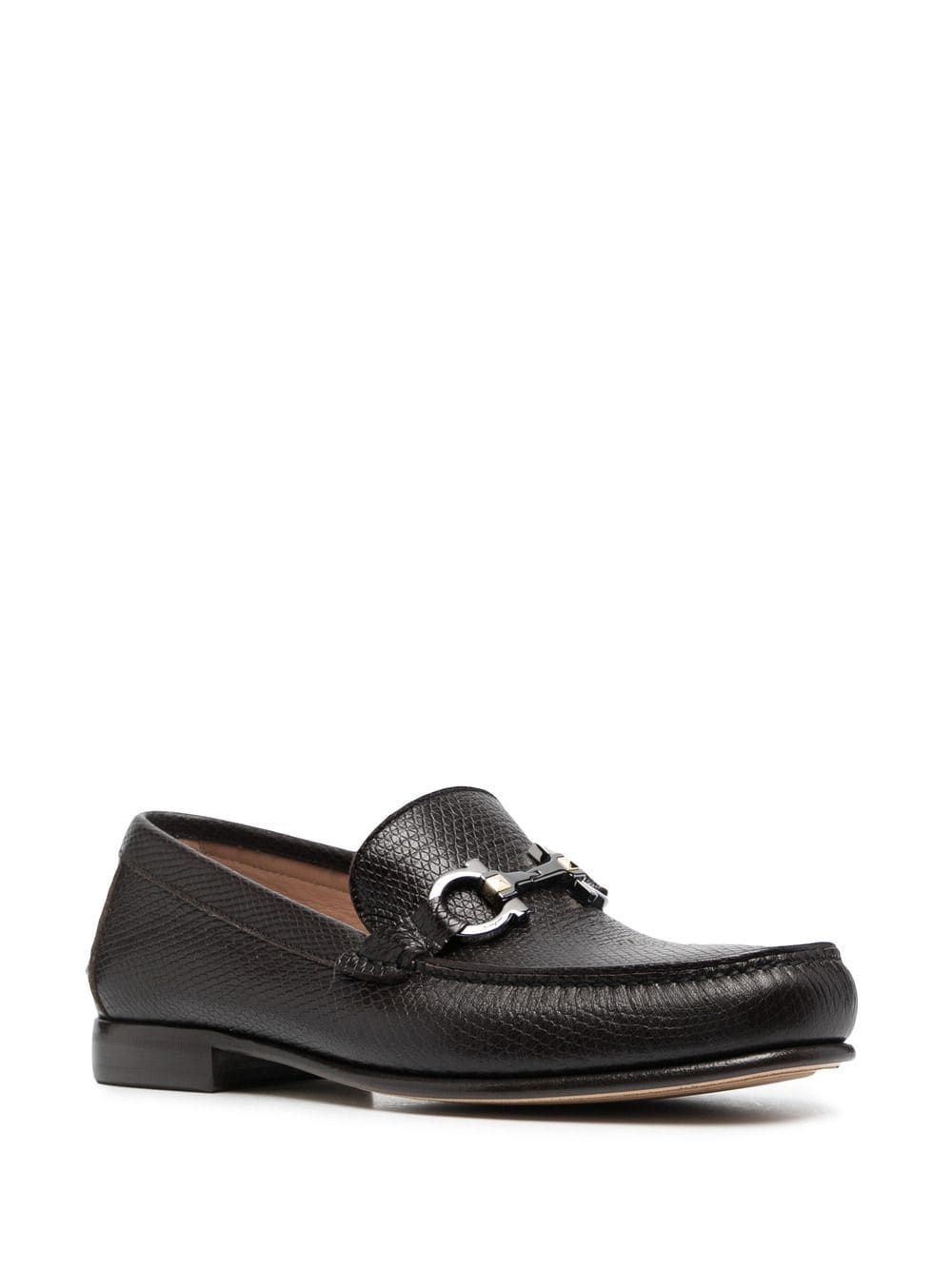 Gancini leather loafers - 2