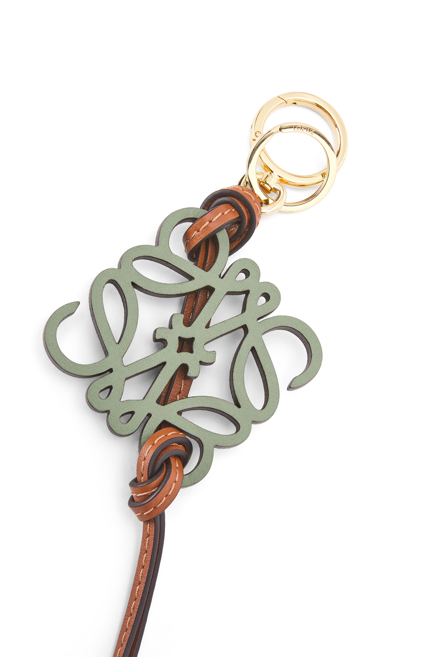 Anagram charm in calfskin and brass - 2