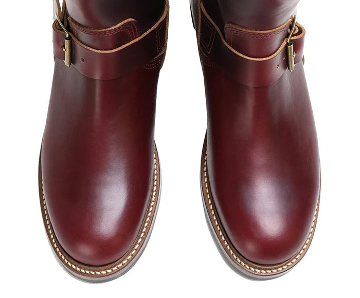 LK-003 Wabash Engineer Boots Horween CXL Burgundy - 7