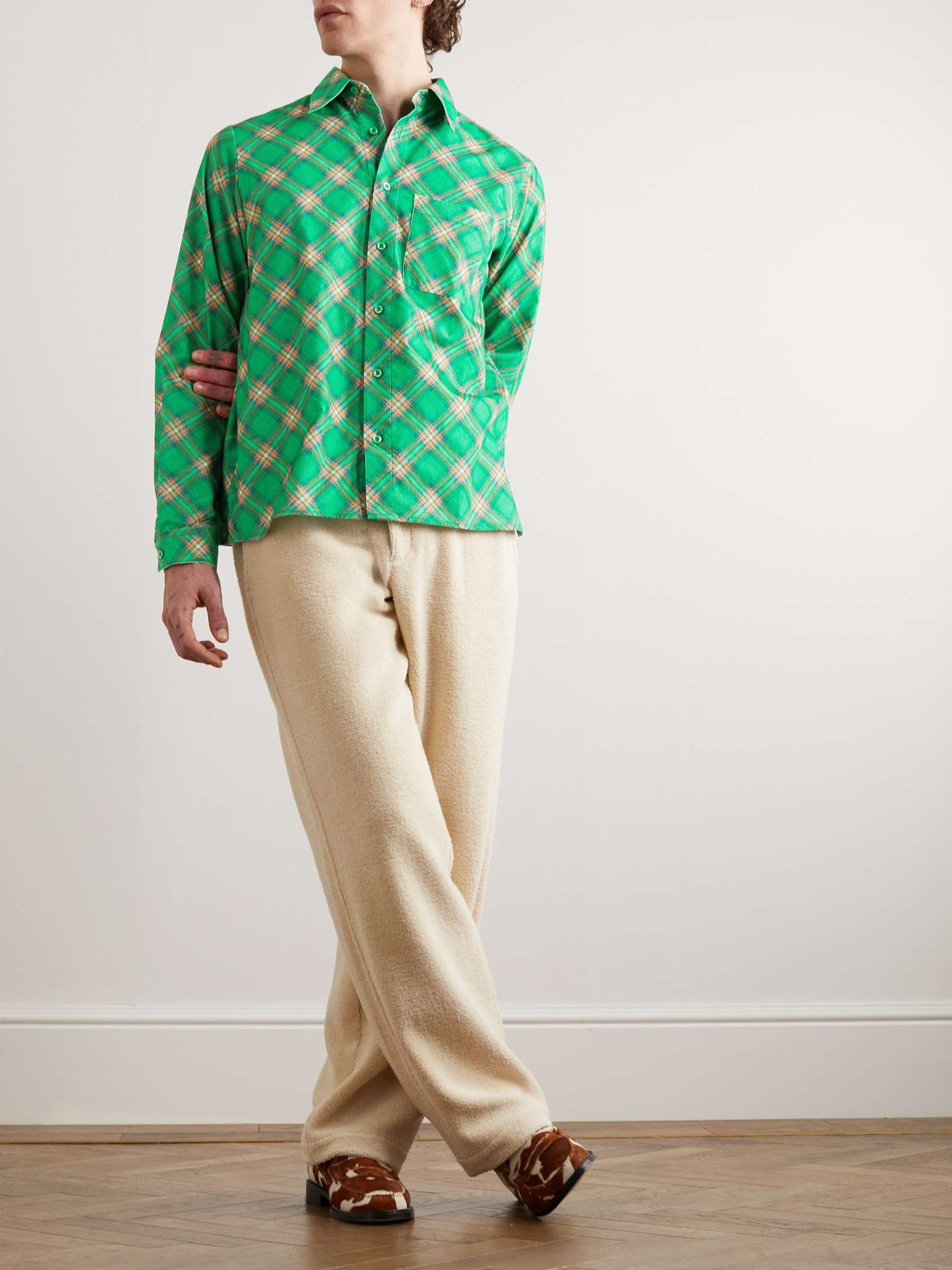 Checked Cotton-Corduroy Shirt - 2