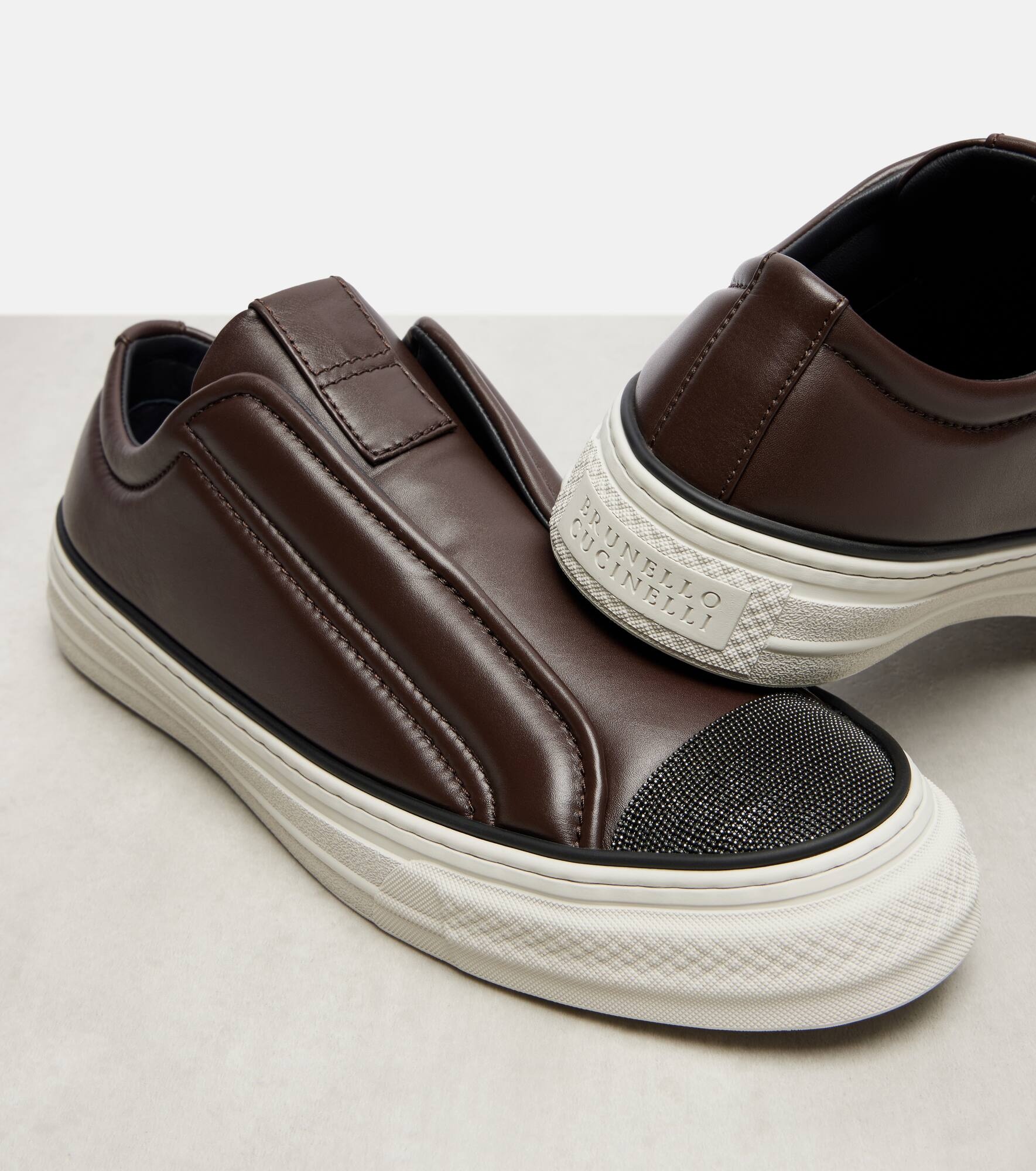 Monili leather sneakers - 5