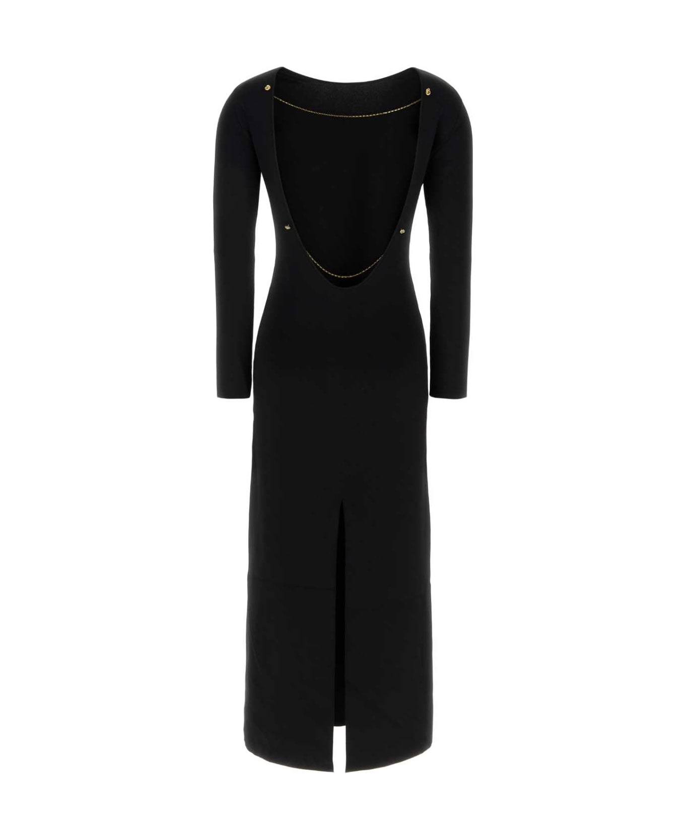 Black Viscose Dress - 2
