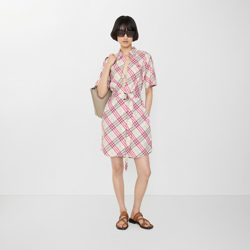 Burberry Check Cotton Shirt Dress outlook