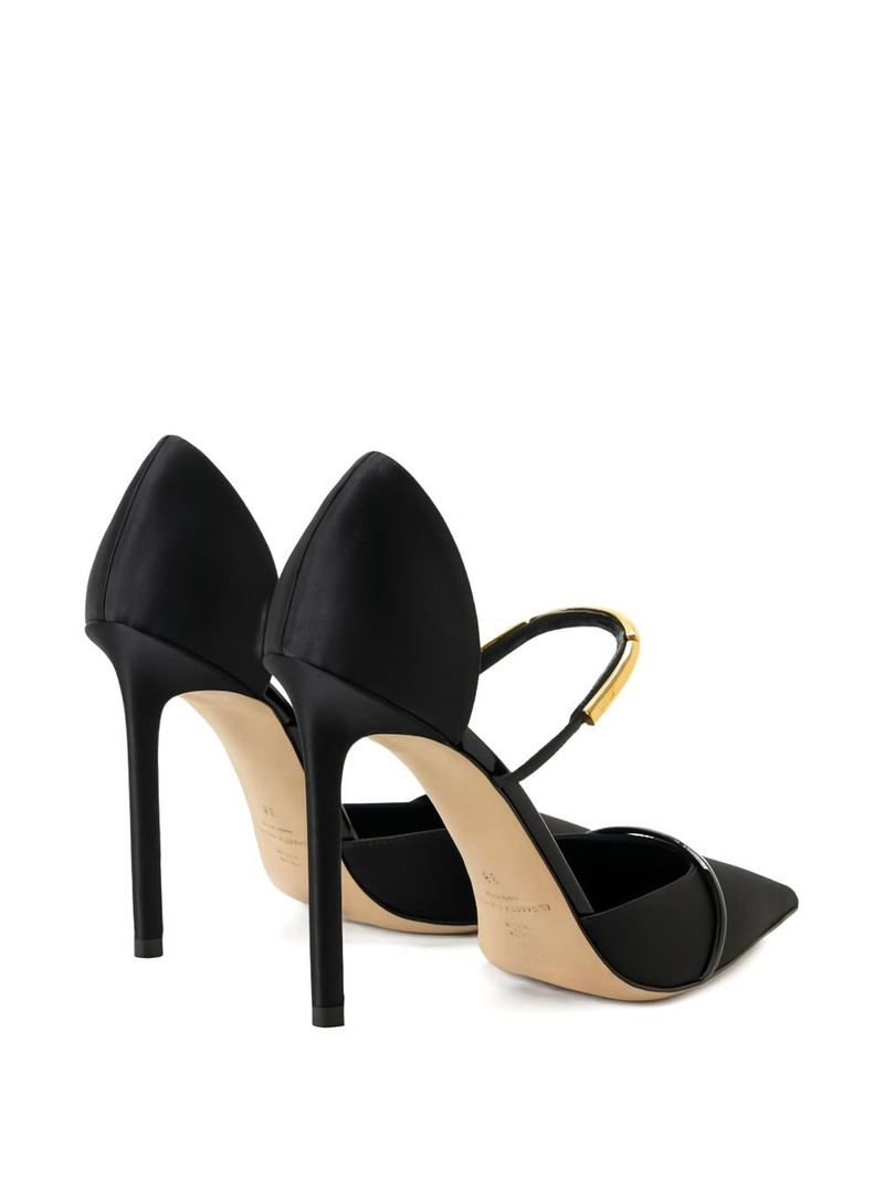 105mm D'Orsay heeled pumps 3