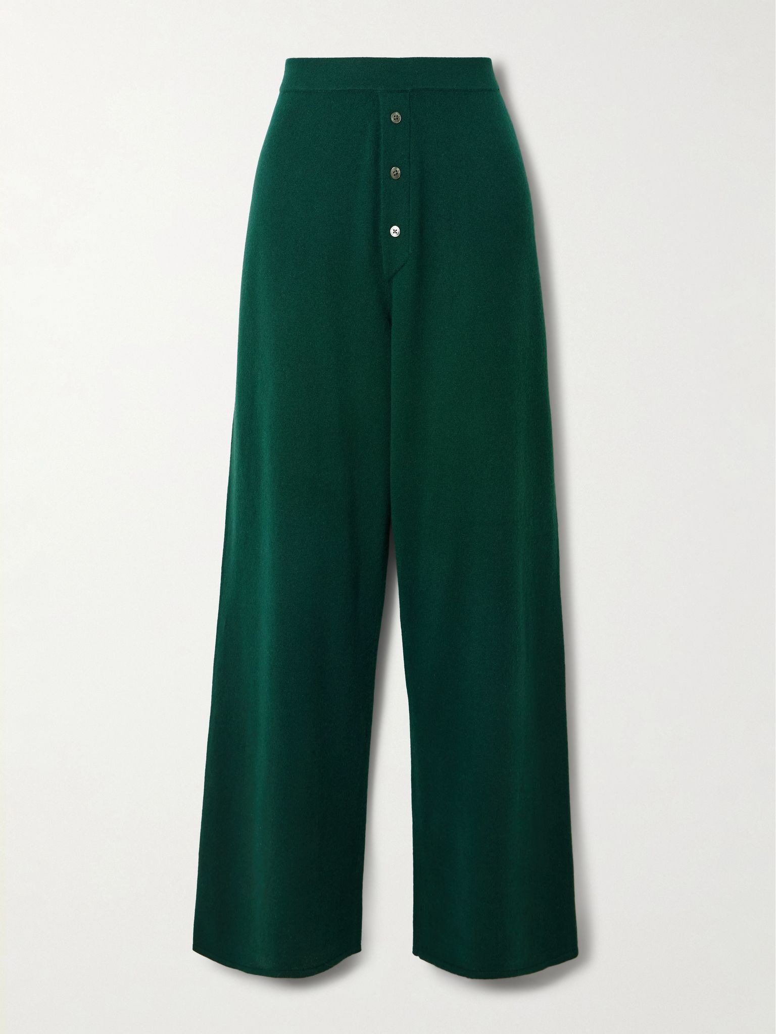 Everywear cashmere track pants Forest green - 1