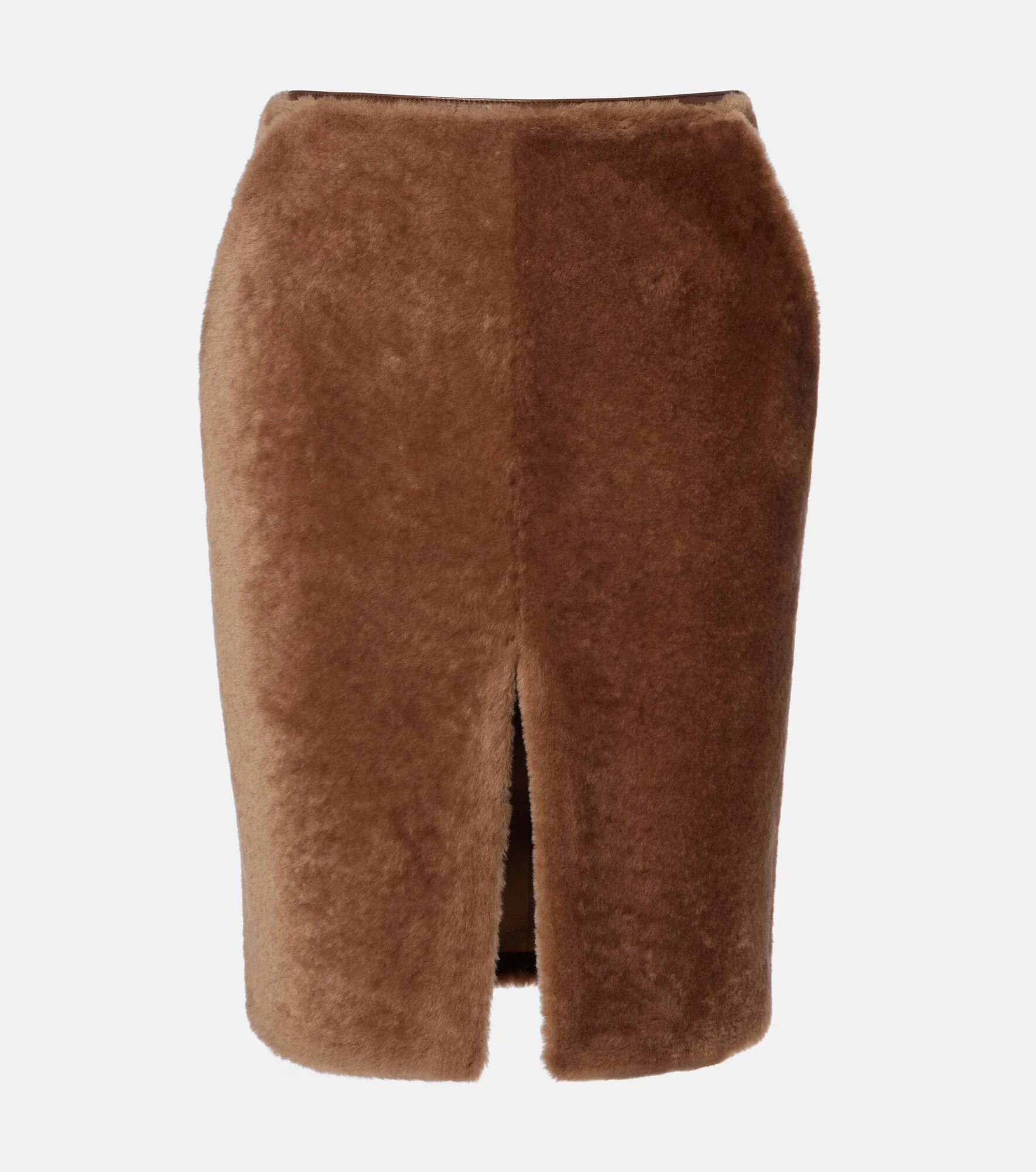 Shearling pencil skirt - 1